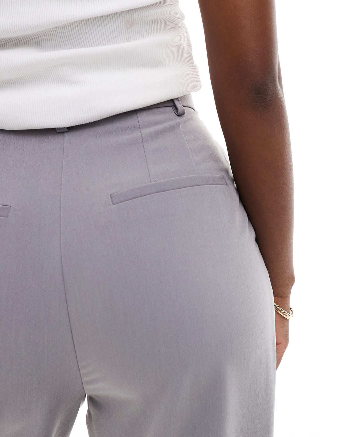 Miss Selfridge tailored wide leg trouser in light grey - ASOS Sample Sale