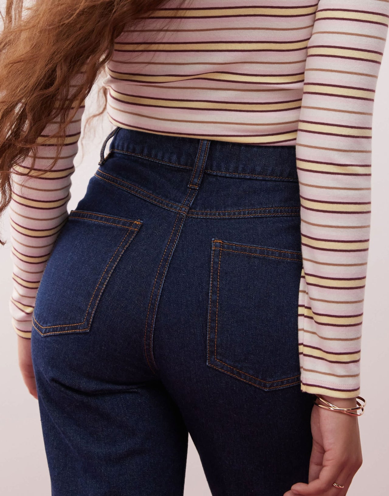 Miss Selfridge western seamed detail wide leg jean in indigo - ASOS Sample Sale