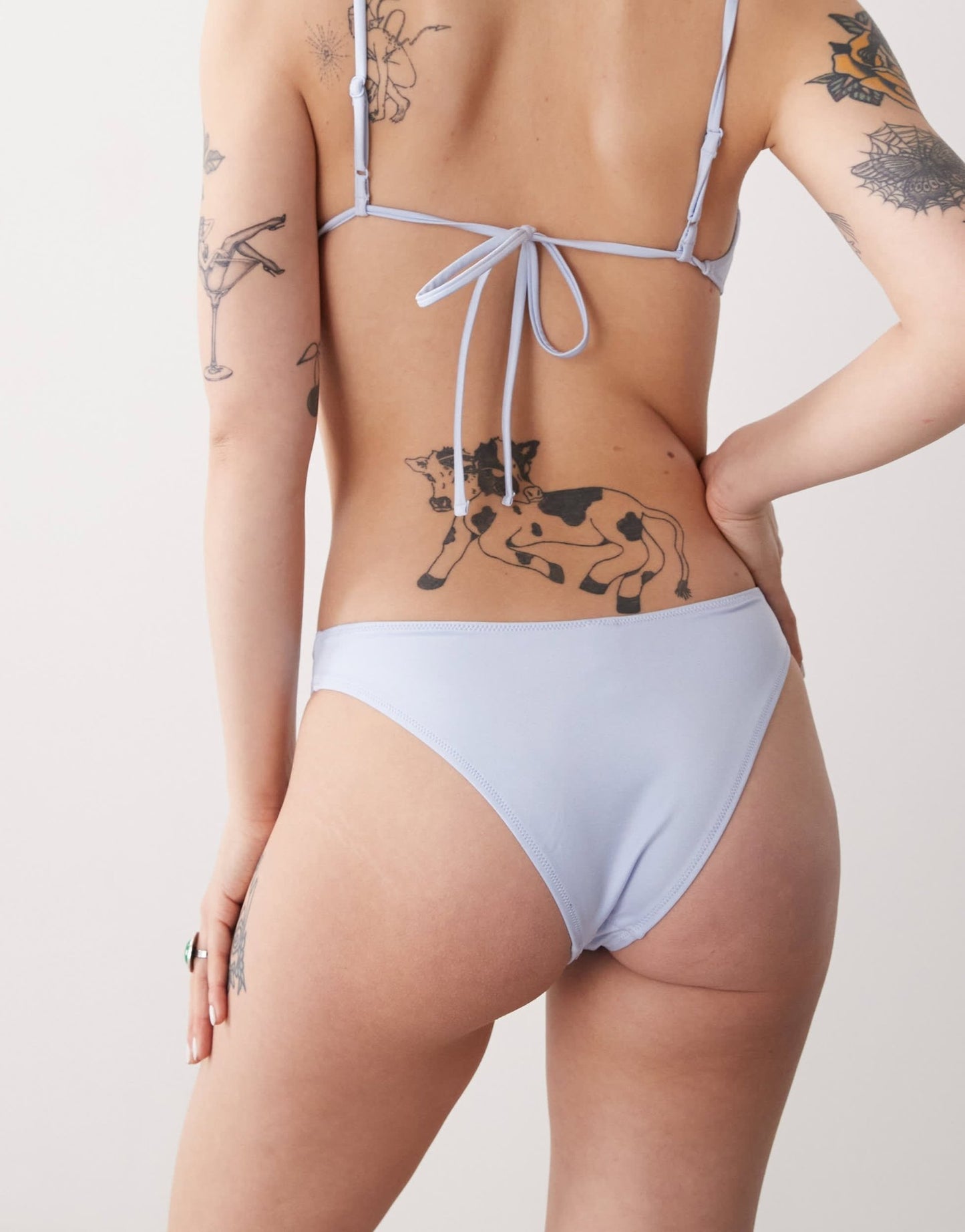Monki bikini bottoms in light blue - ASOS Sample Sale
