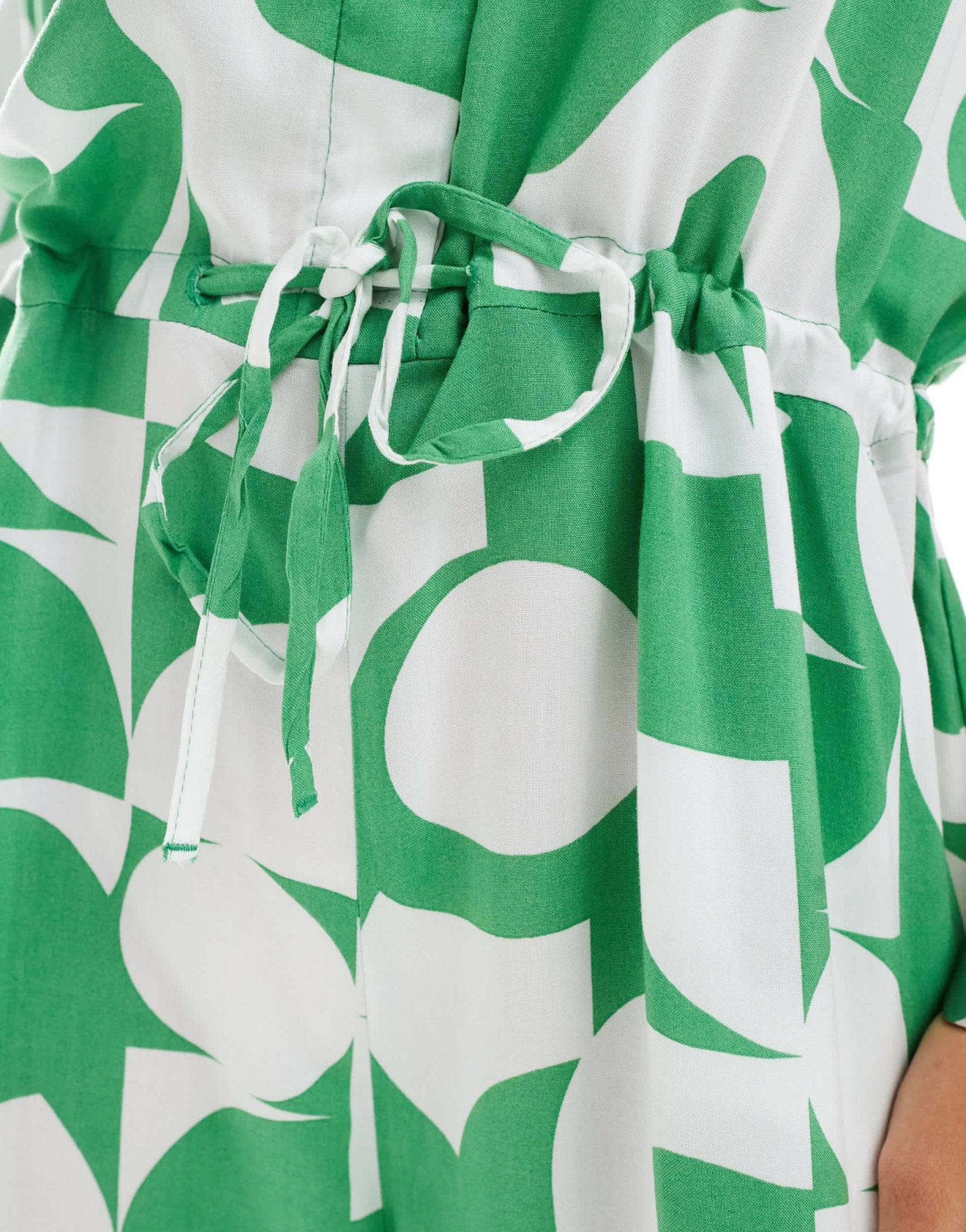 Monki jumpsuit in green graphic print - ASOS Sample Sale