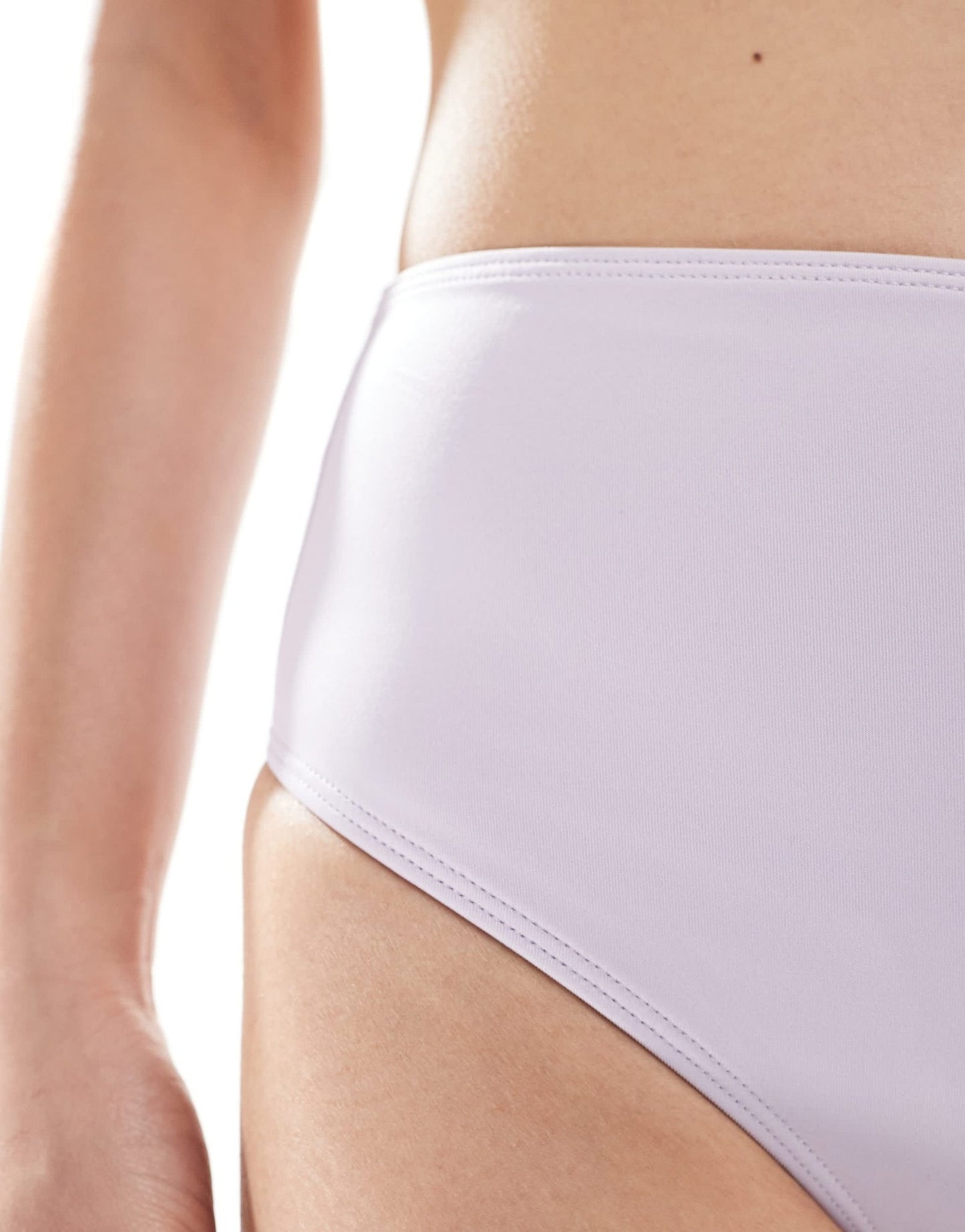 Monki mix and match high leg waist bikini bottom in lilac - ASOS Sample Sale