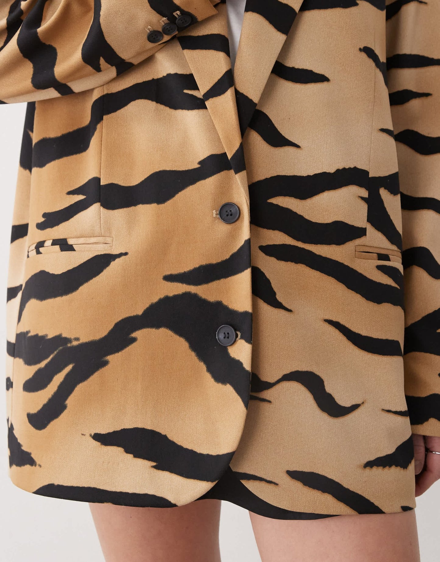 Monki oversized blazer in tiger print - ASOS Sample Sale