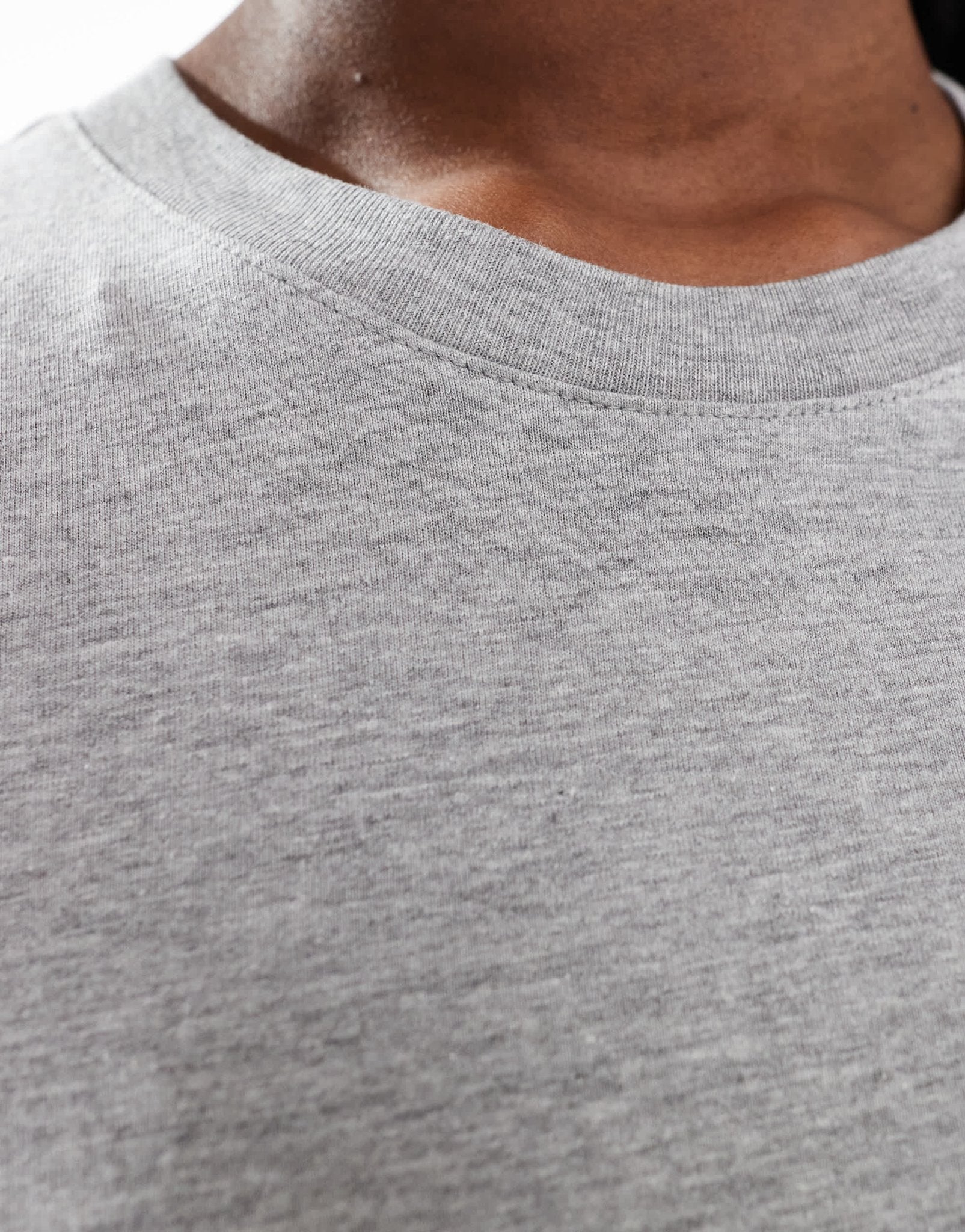 Monki short sleeve t-shirt in grey melange - ASOS Sample Sale