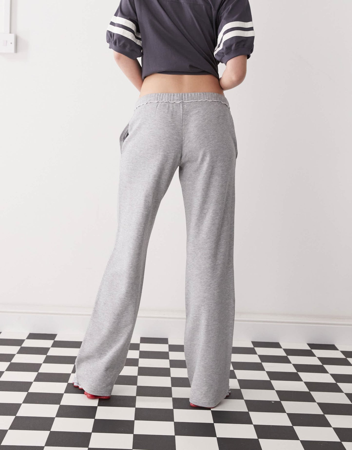 Monki straight leg terry joggers in grey - ASOS Sample Sale
