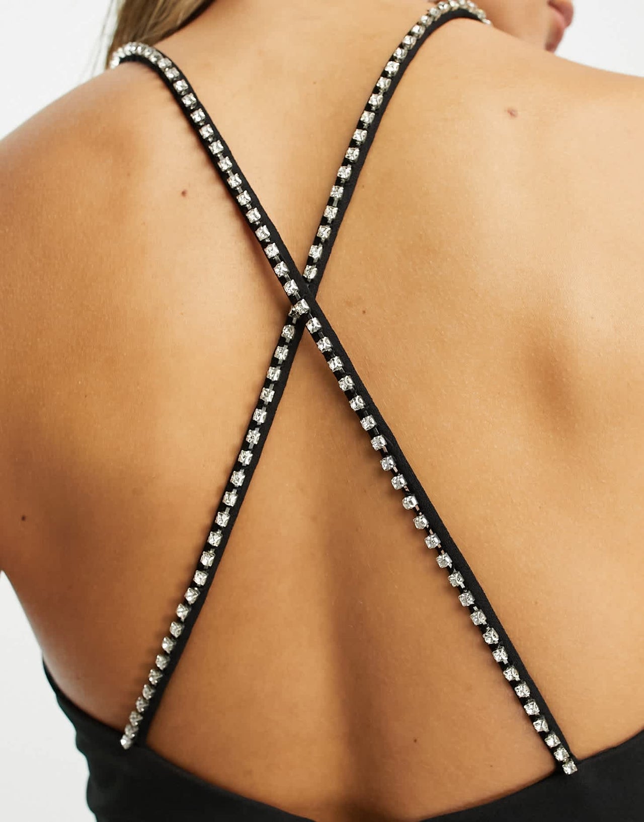 NA - KD x Mimi AR split detail maxi dress in black - ASOS Sample Sale