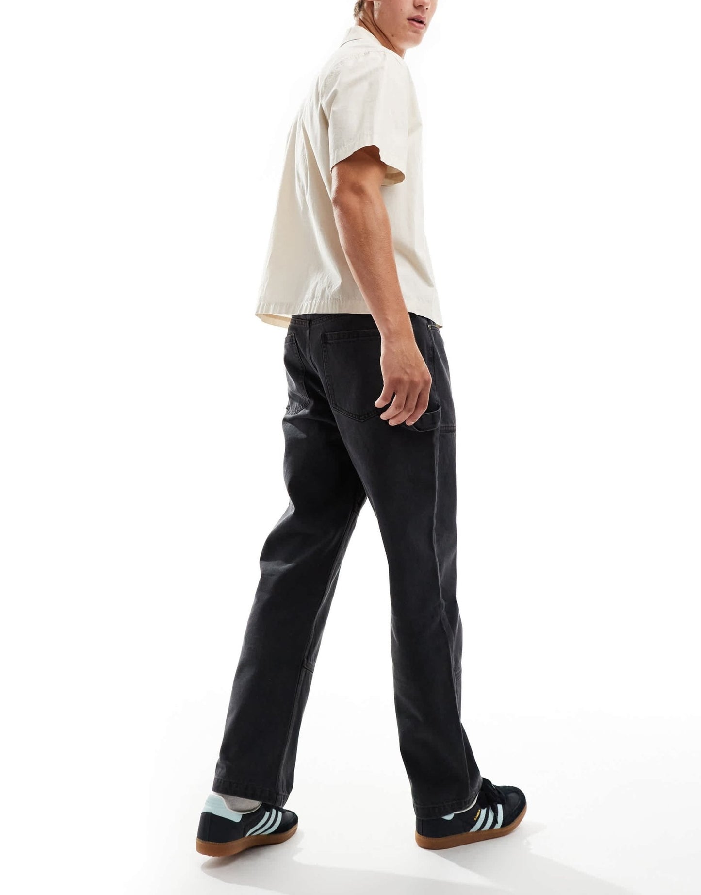 Native Youth relaxed straight leg jeans in acid wash black - ASOS Sample Sale