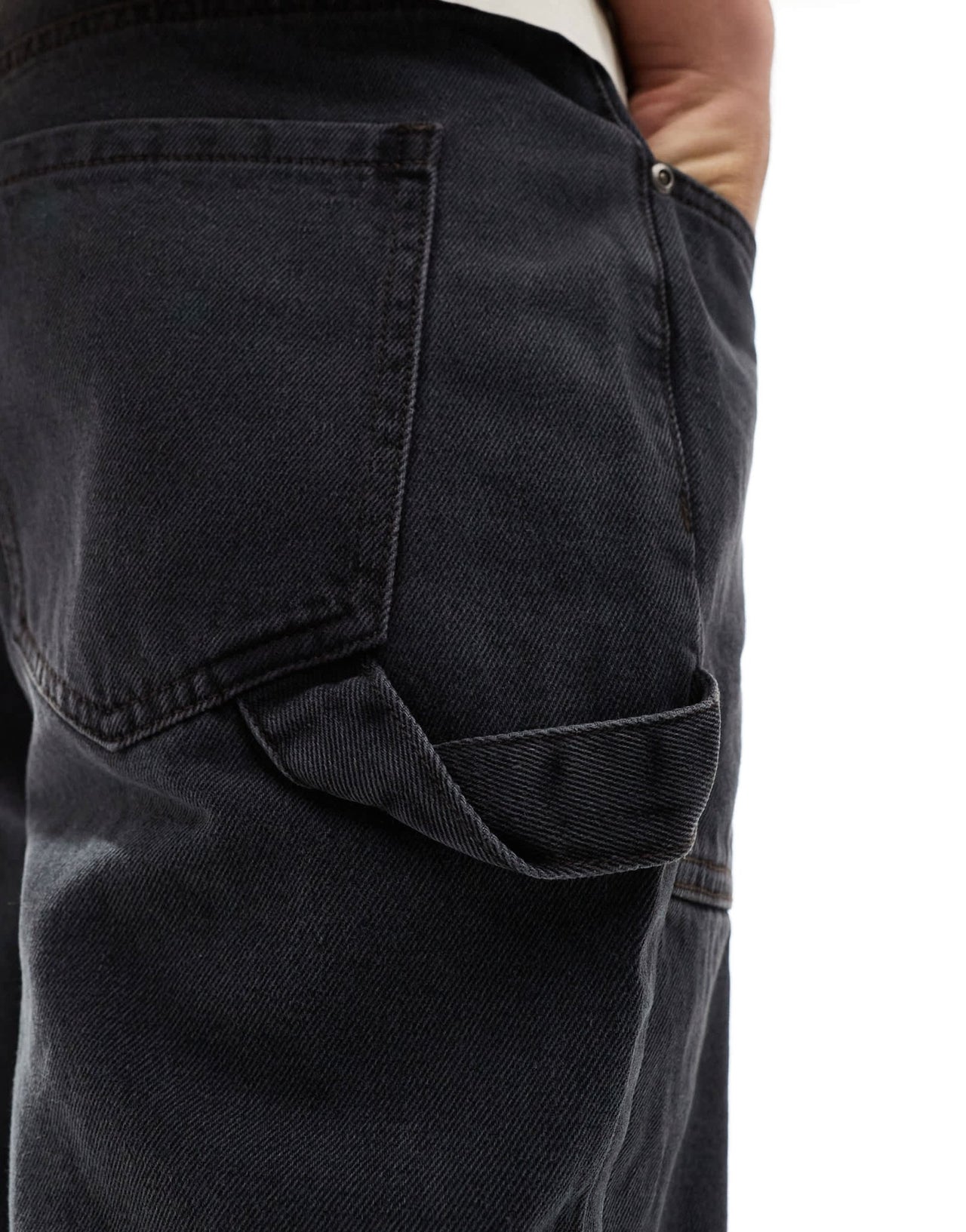 Native Youth relaxed straight leg jeans in acid wash black - ASOS Sample Sale
