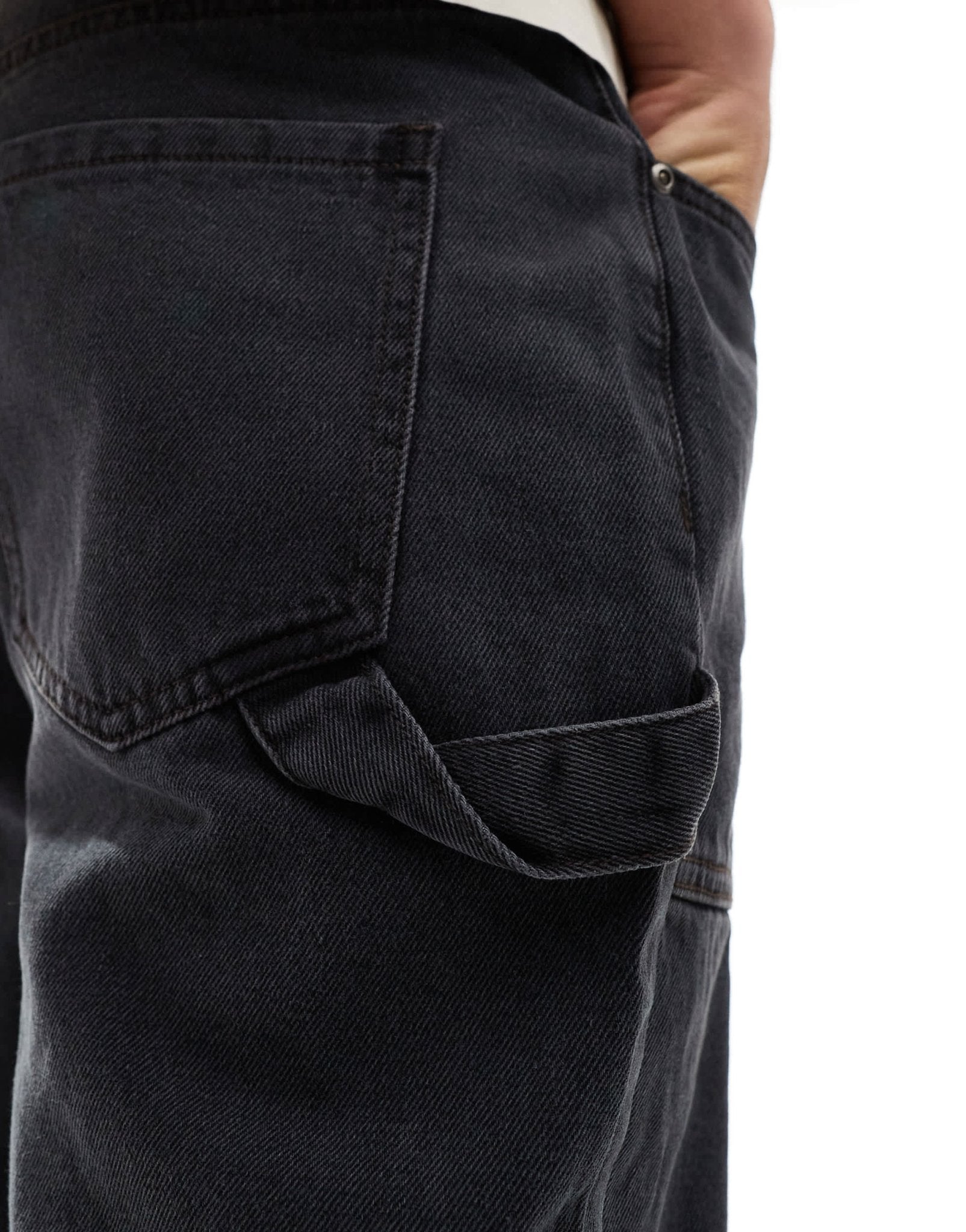 Native Youth relaxed straight leg jeans in acid wash black - ASOS Sample Sale