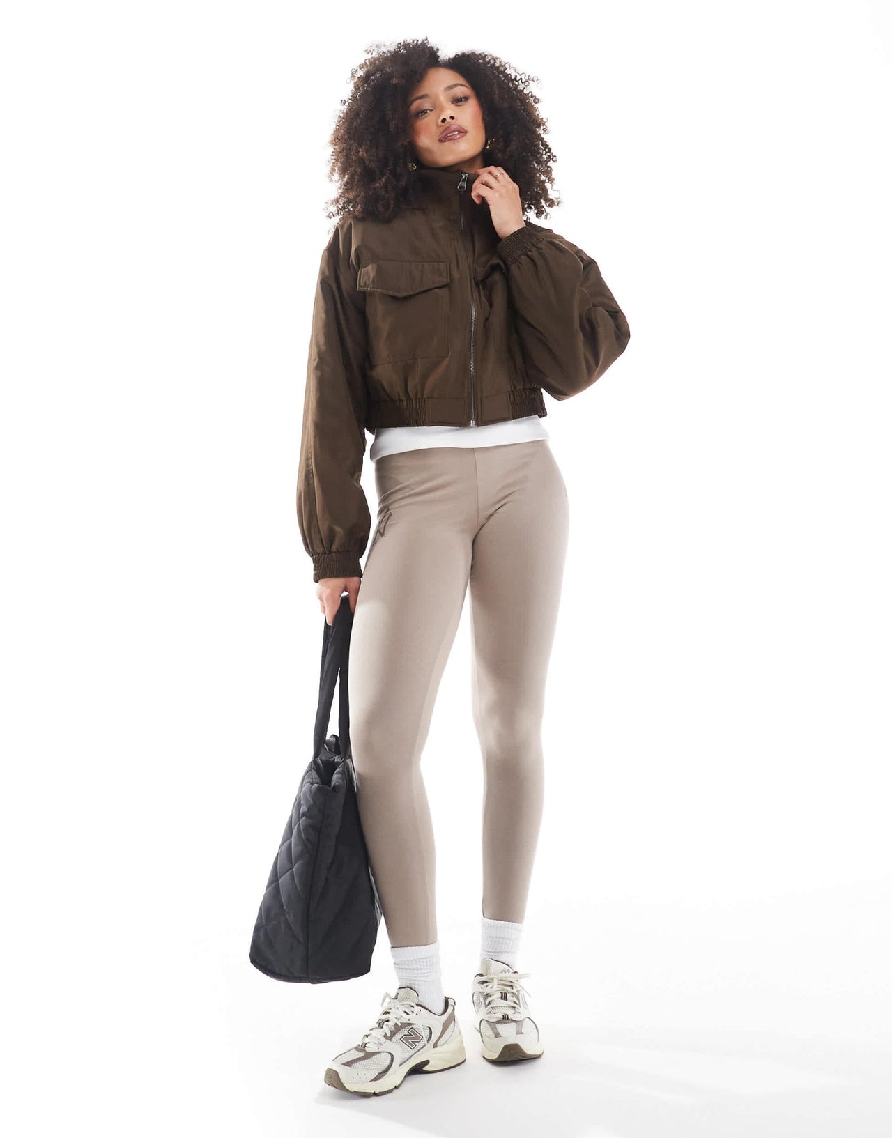 New Era NY Yankees logo legging in taupe - ASOS Sample Sale