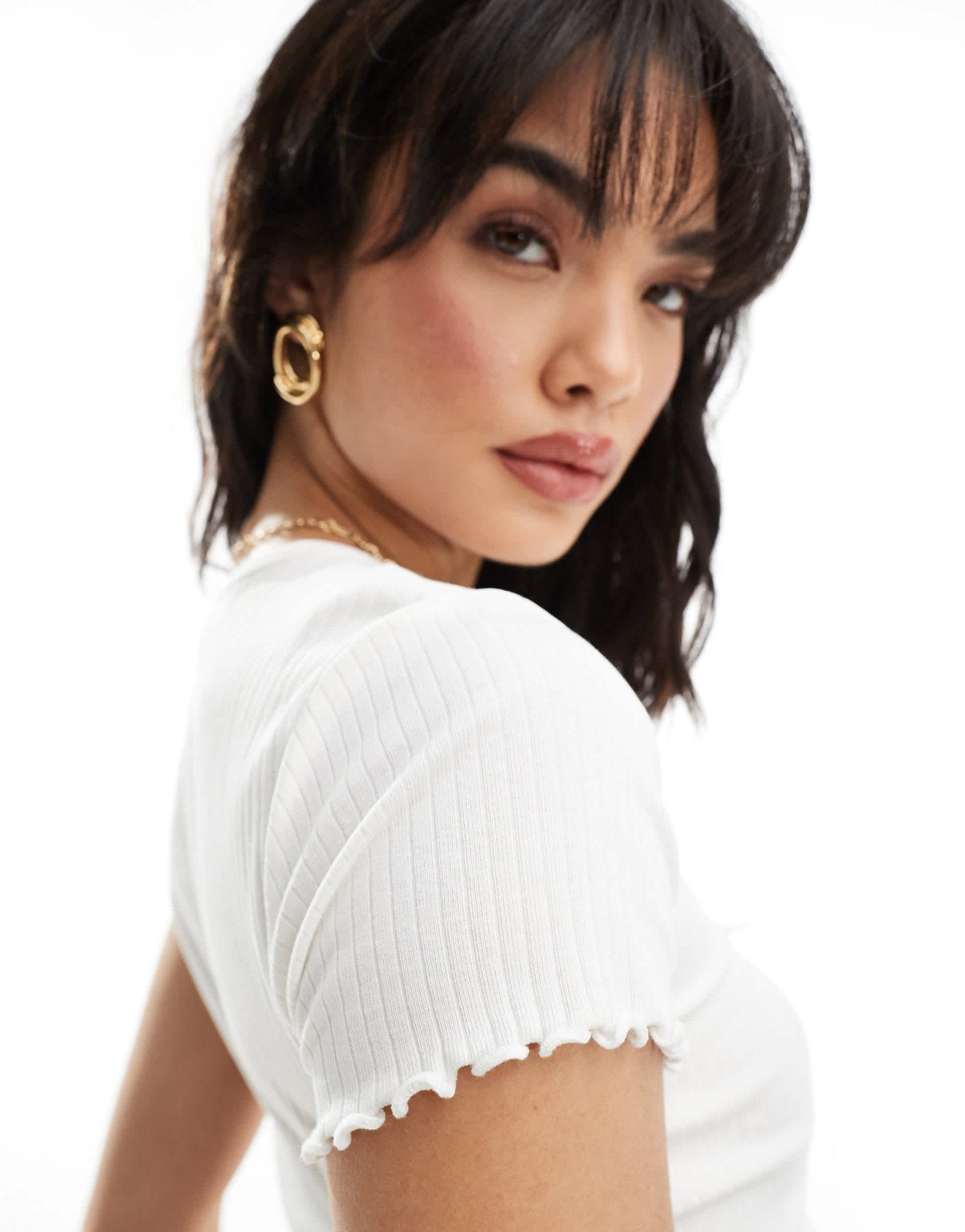 New Look babylock tee in white - ASOS Sample Sale