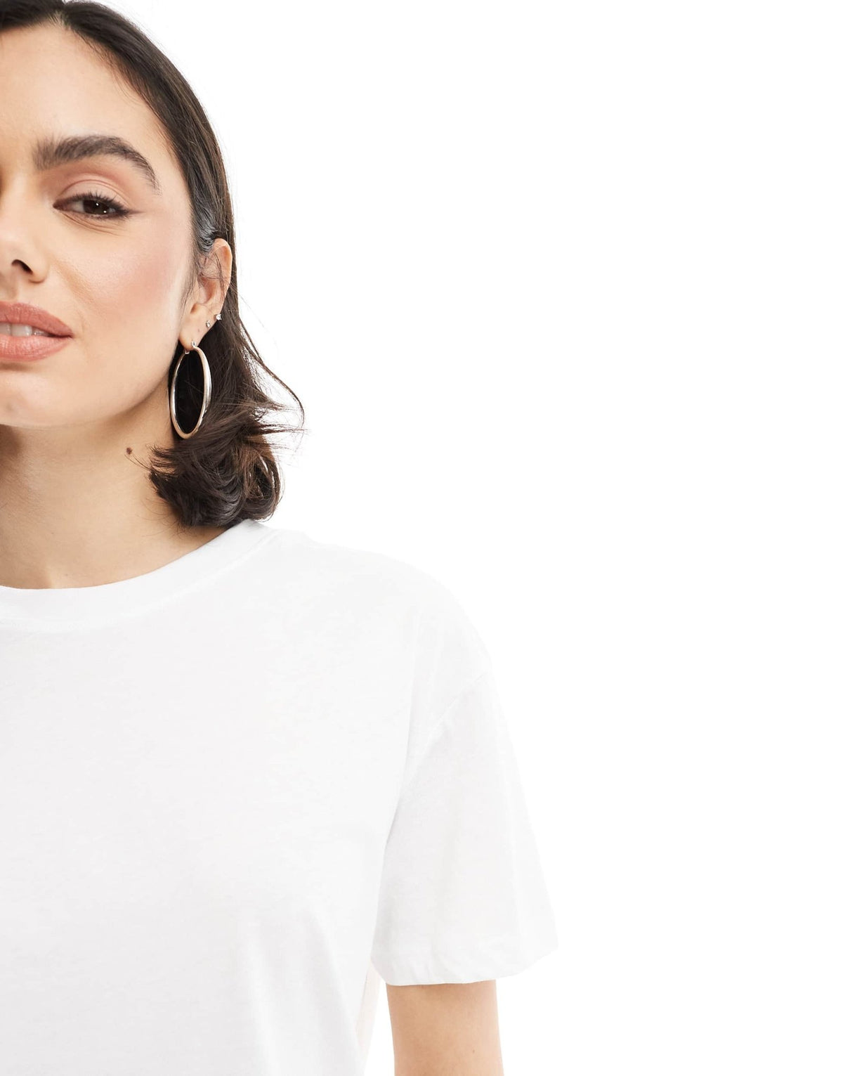 New Look boxy t-shirt in white - ASOS Sample Sale