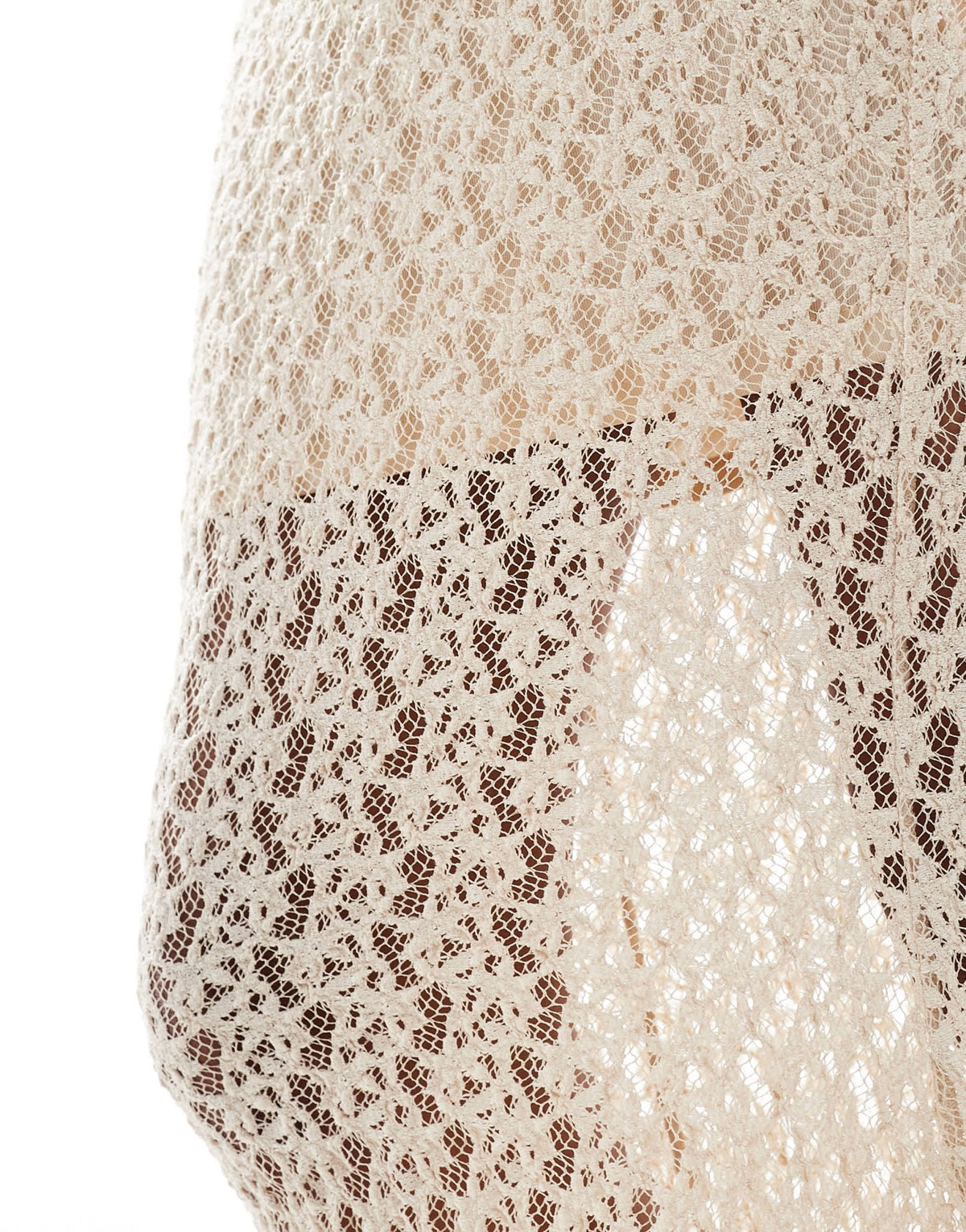 New Look co-ord lace foldover midi skirt in off white - ASOS Sample Sale