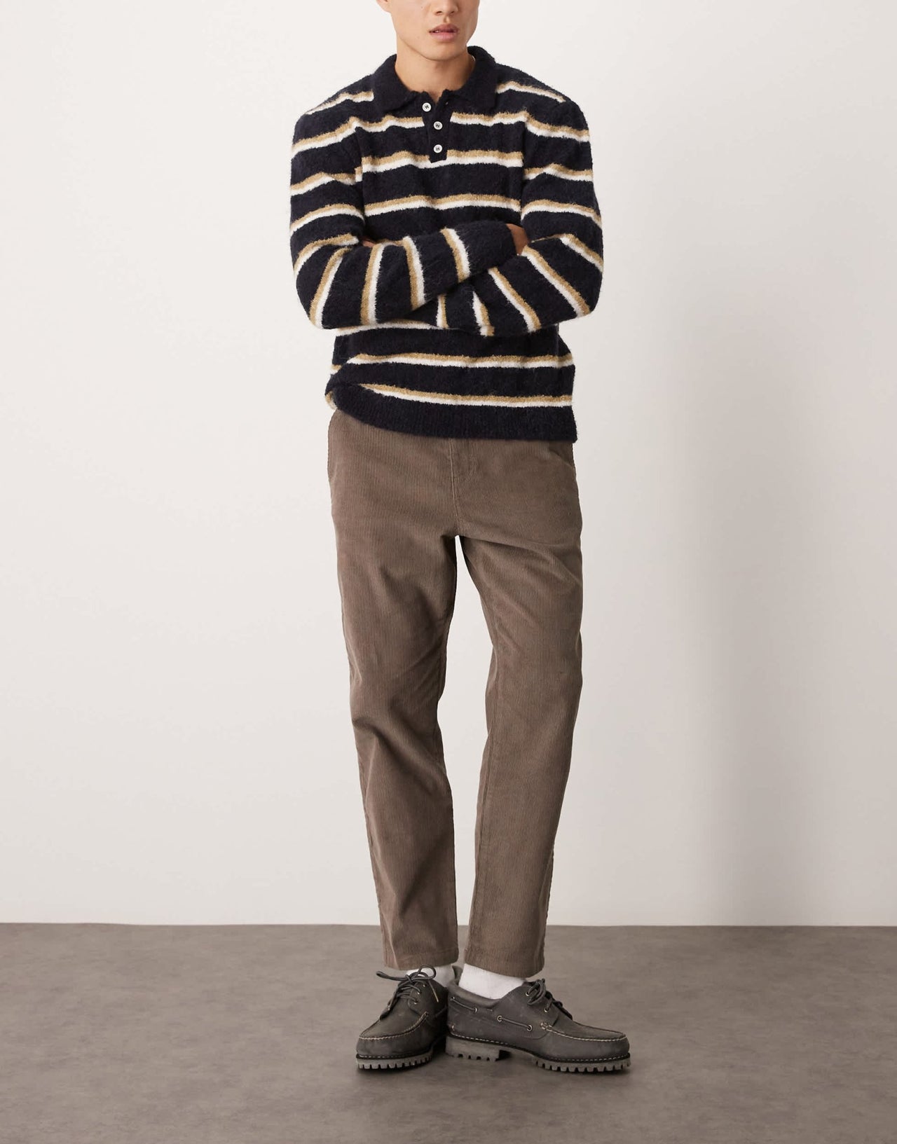 New Look cord trousers in mid brown - ASOS Sample Sale