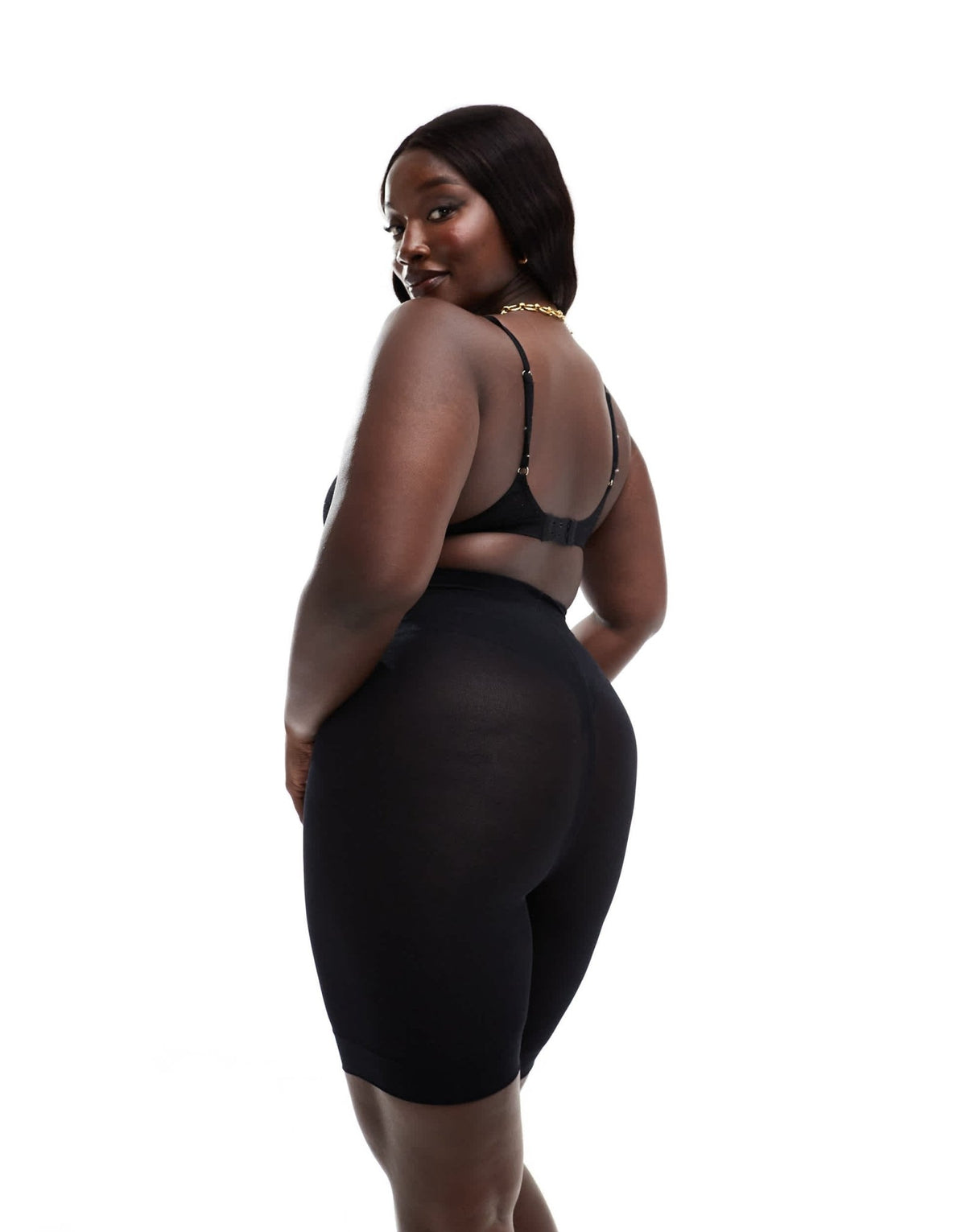 New Look Curve 80 denier anti-chafing tights in black - ASOS Sample Sale