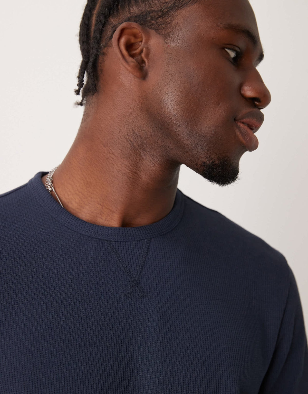New Look loungewear waffle t-shirt co - ord in navy - ASOS Sample Sale