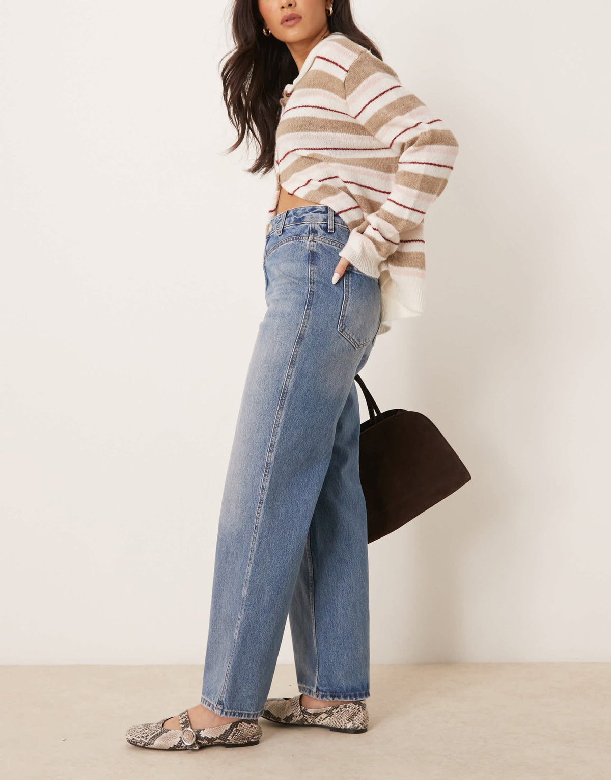 New Look palazzo jeans in blue - ASOS Sample Sale