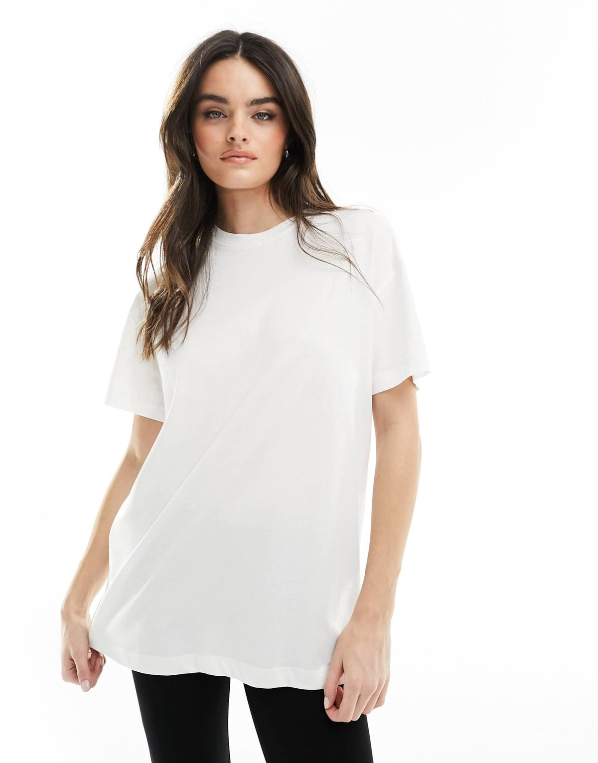 New Look plain oversized tee in white - ASOS Sample Sale