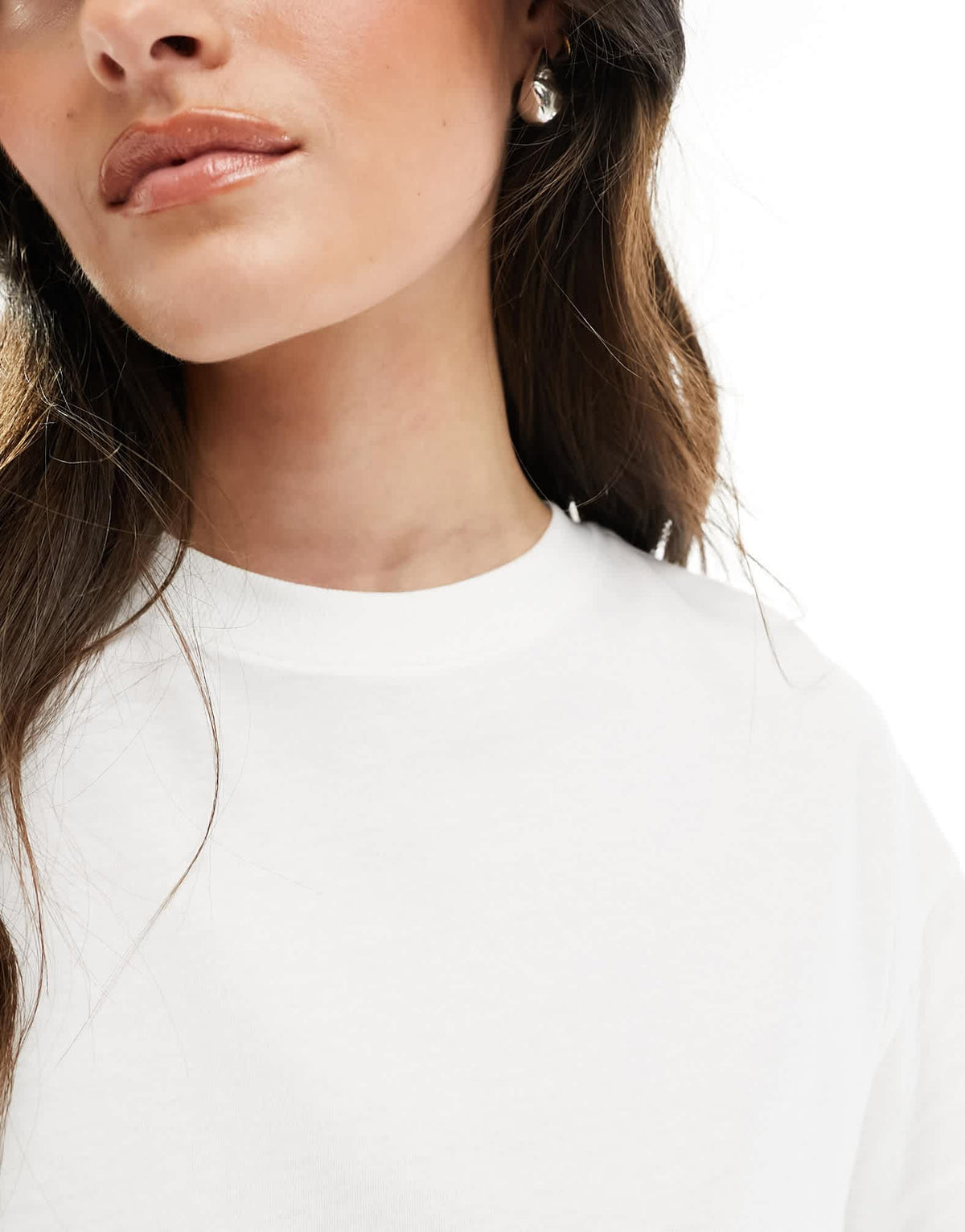 New Look plain oversized tee in white - ASOS Sample Sale