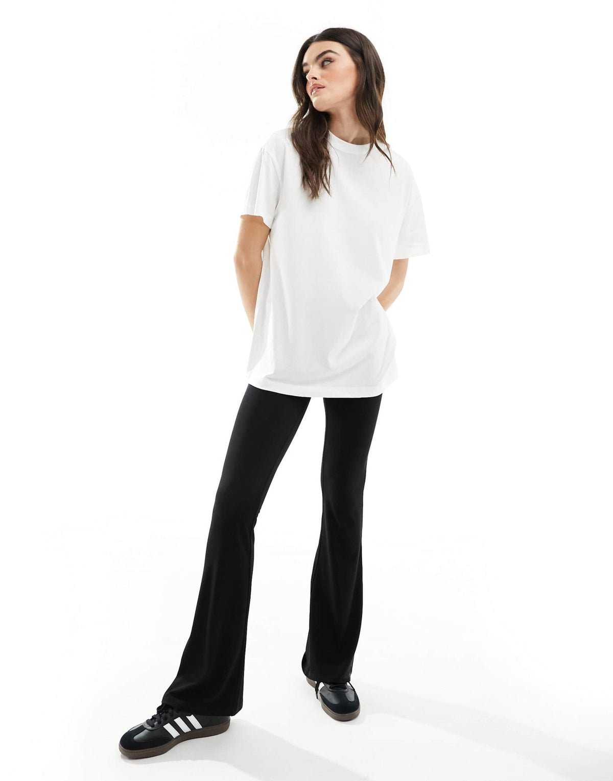 New Look plain oversized tee in white - ASOS Sample Sale
