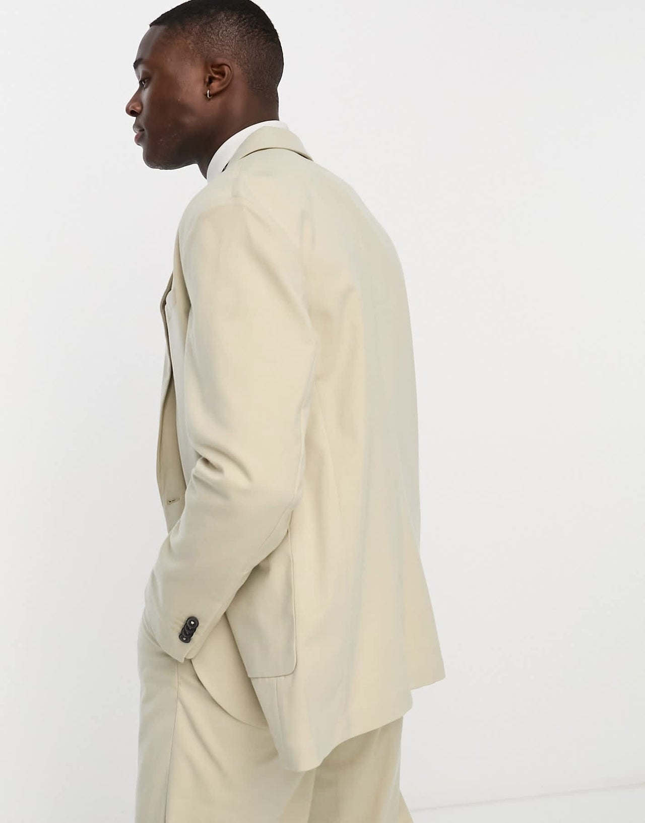 New Look relaxed fit suit jacket in oatmeal - suit 12 - ASOS Sample Sale