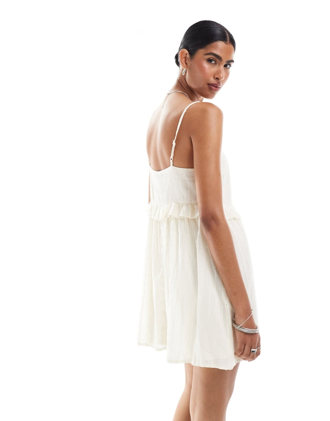 New Look ruddle cami mini dress in white - ASOS Sample Sale