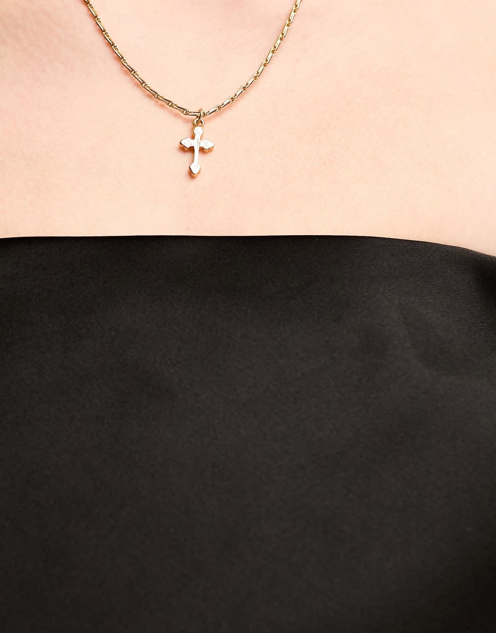 New Look satin bandeau top in black - ASOS Sample Sale