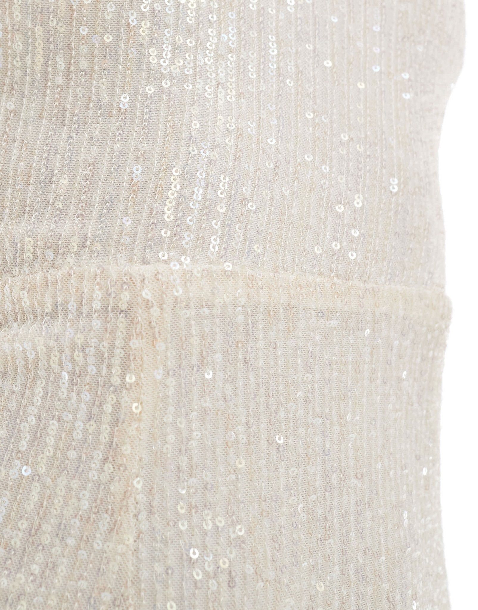 New Look sequin bandeau mini dress in cream - ASOS Sample Sale