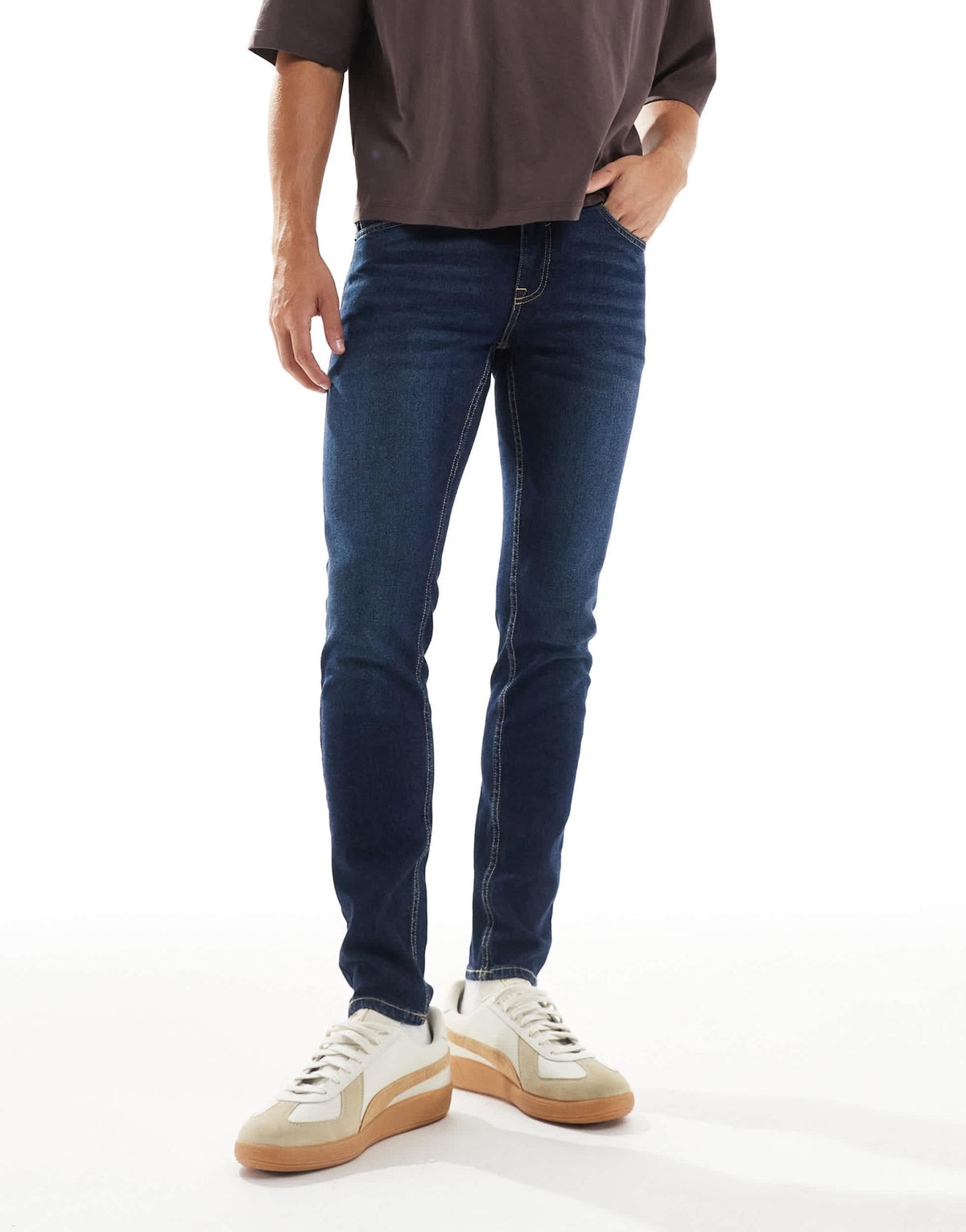 New Look skinny jeans in indigo - ASOS Sample Sale