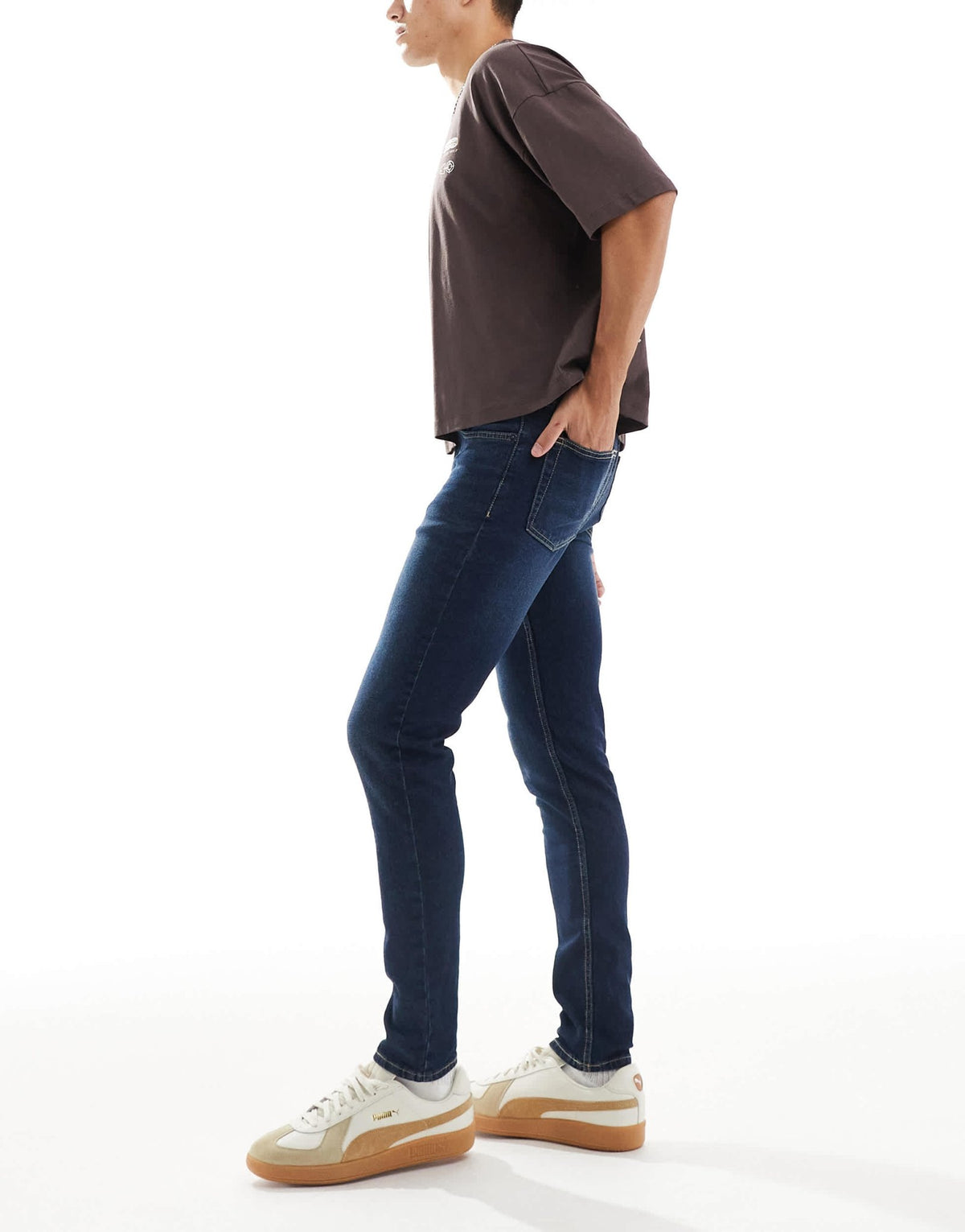 New Look skinny jeans in indigo - ASOS Sample Sale
