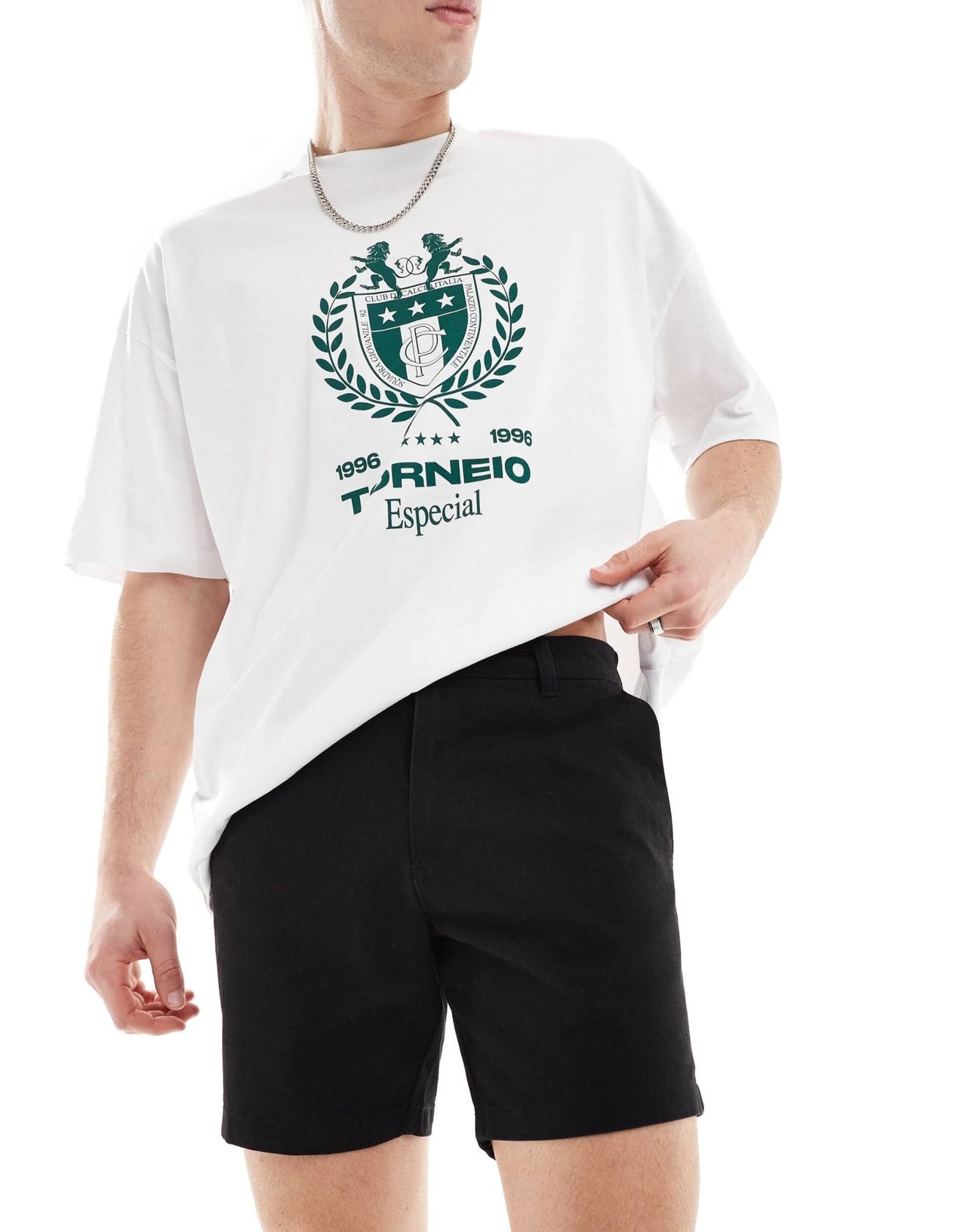 New Look slim chino shorts in black - ASOS Sample Sale