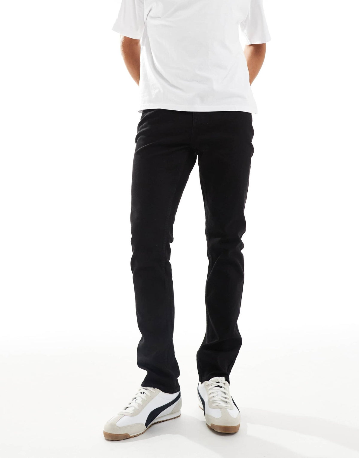 New Look slim fit jeans in black - ASOS Sample Sale