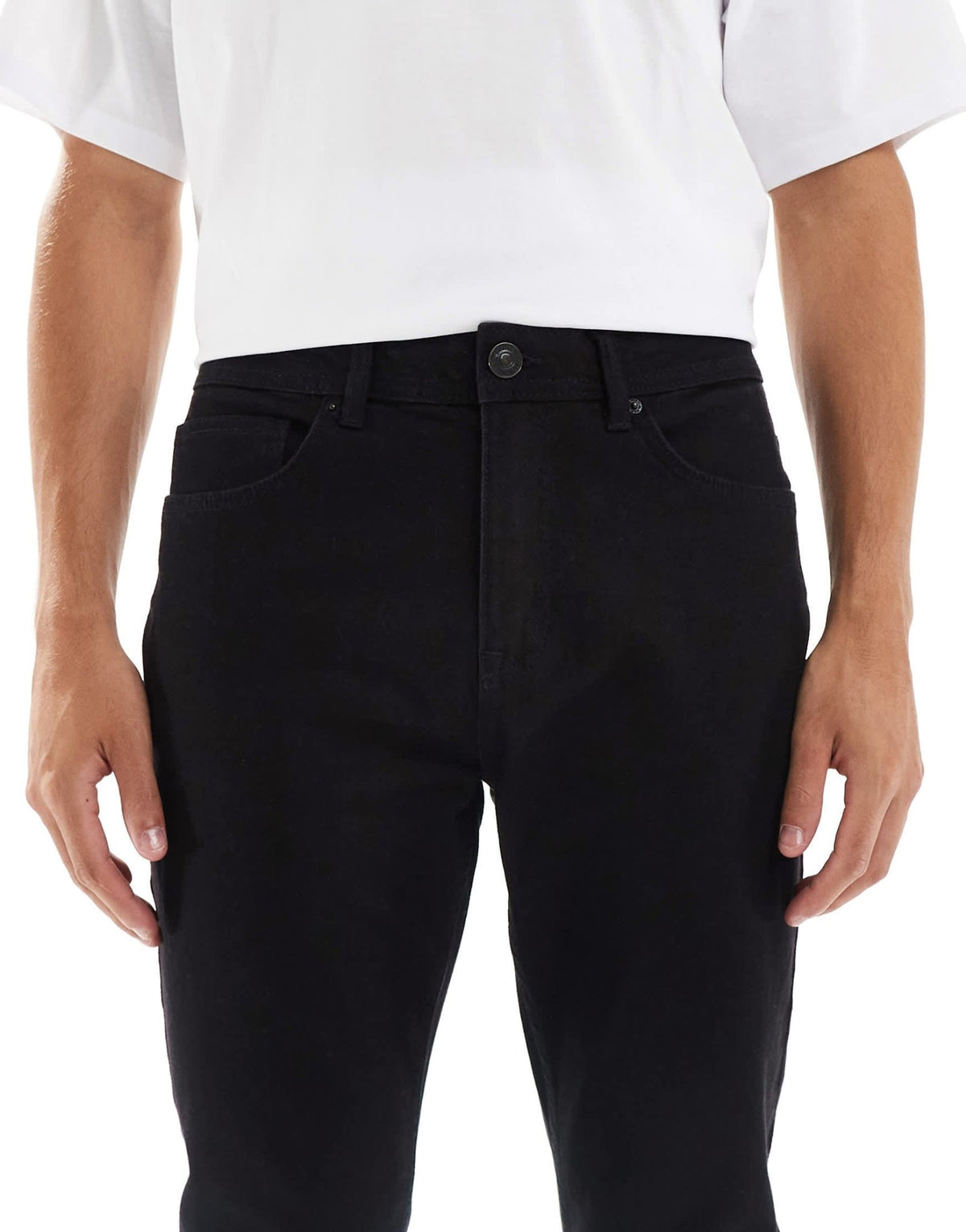 New Look slim fit jeans in black - ASOS Sample Sale