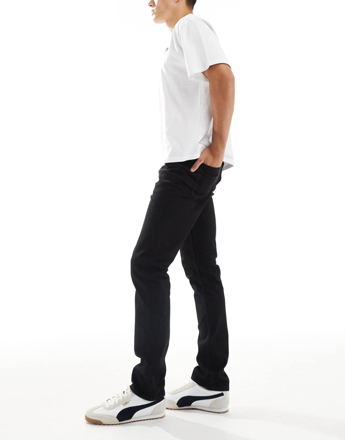 New Look slim fit jeans in black - ASOS Sample Sale