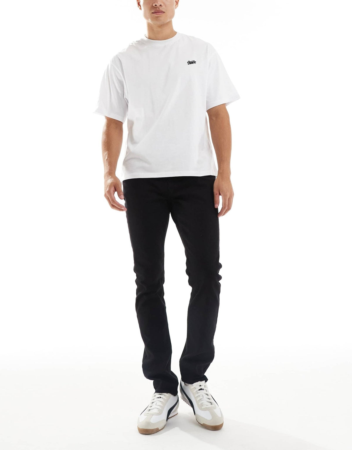 New Look slim fit jeans in black - ASOS Sample Sale