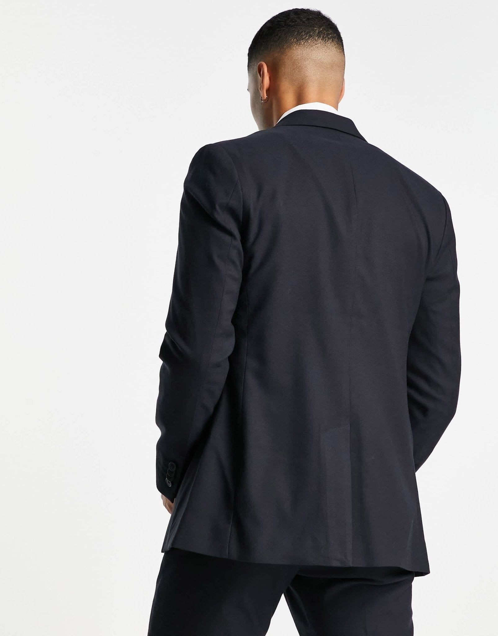 New Look slim suit jacket in black - ASOS Sample Sale