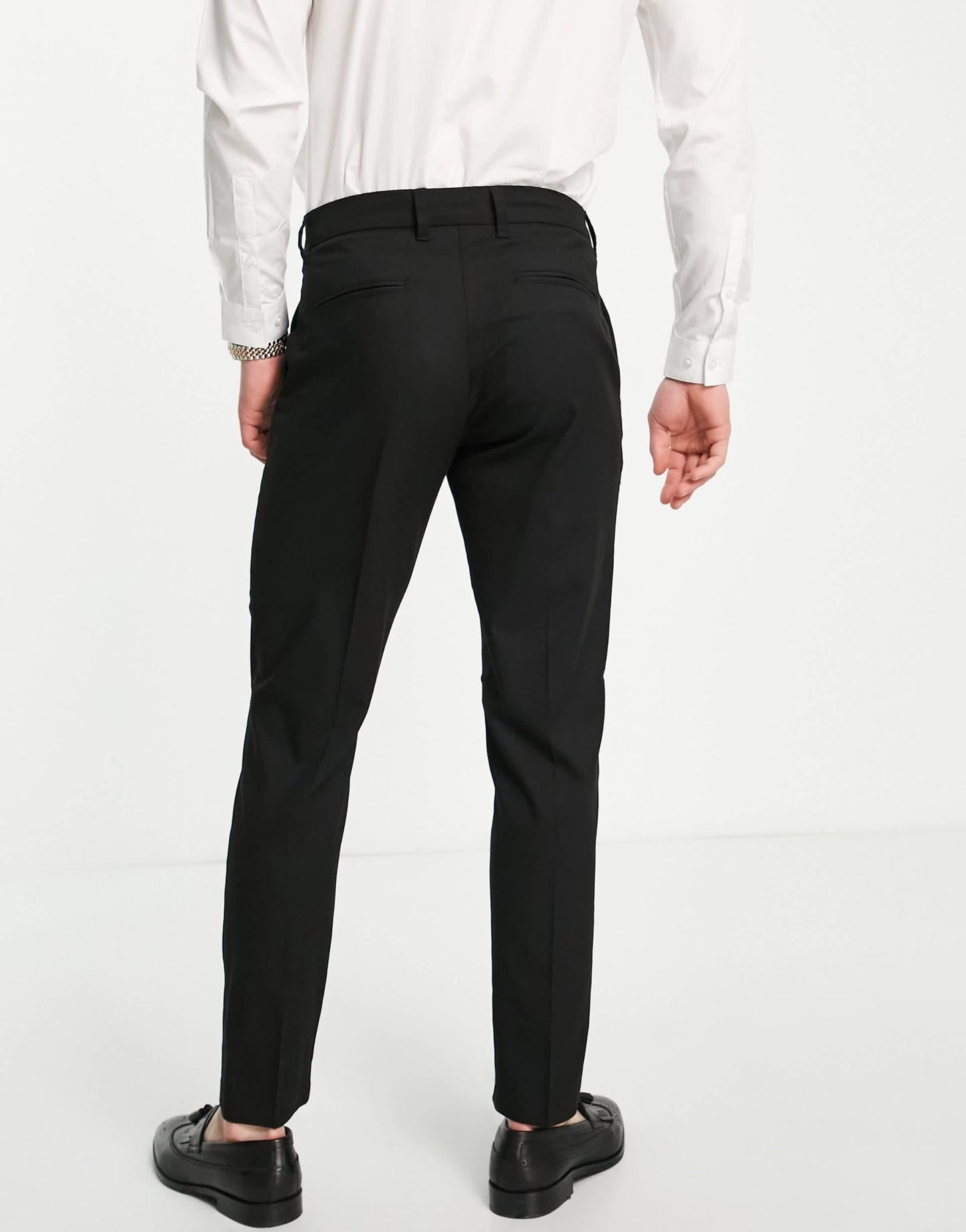 New Look slim suit trouser in black - ASOS Sample Sale