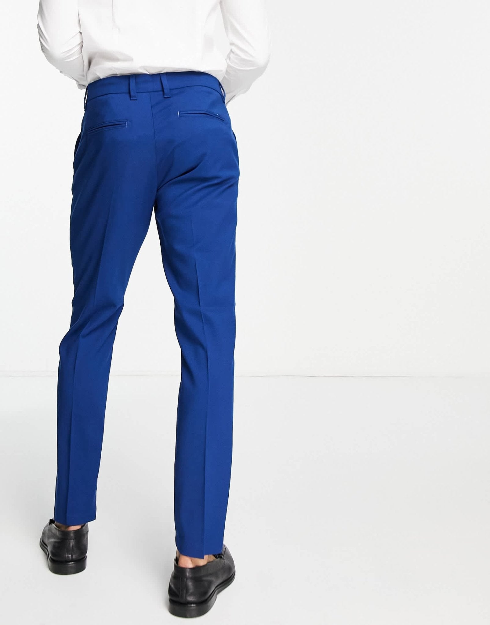New Look slim suit trousers in indigo - ASOS Sample Sale