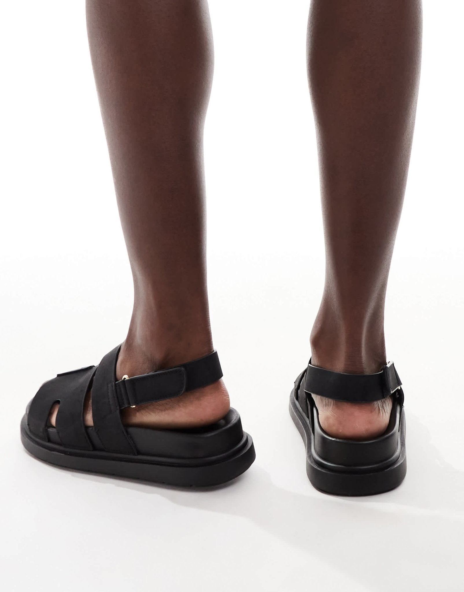 New Look slingback cross strap sandal in black - ASOS Sample Sale