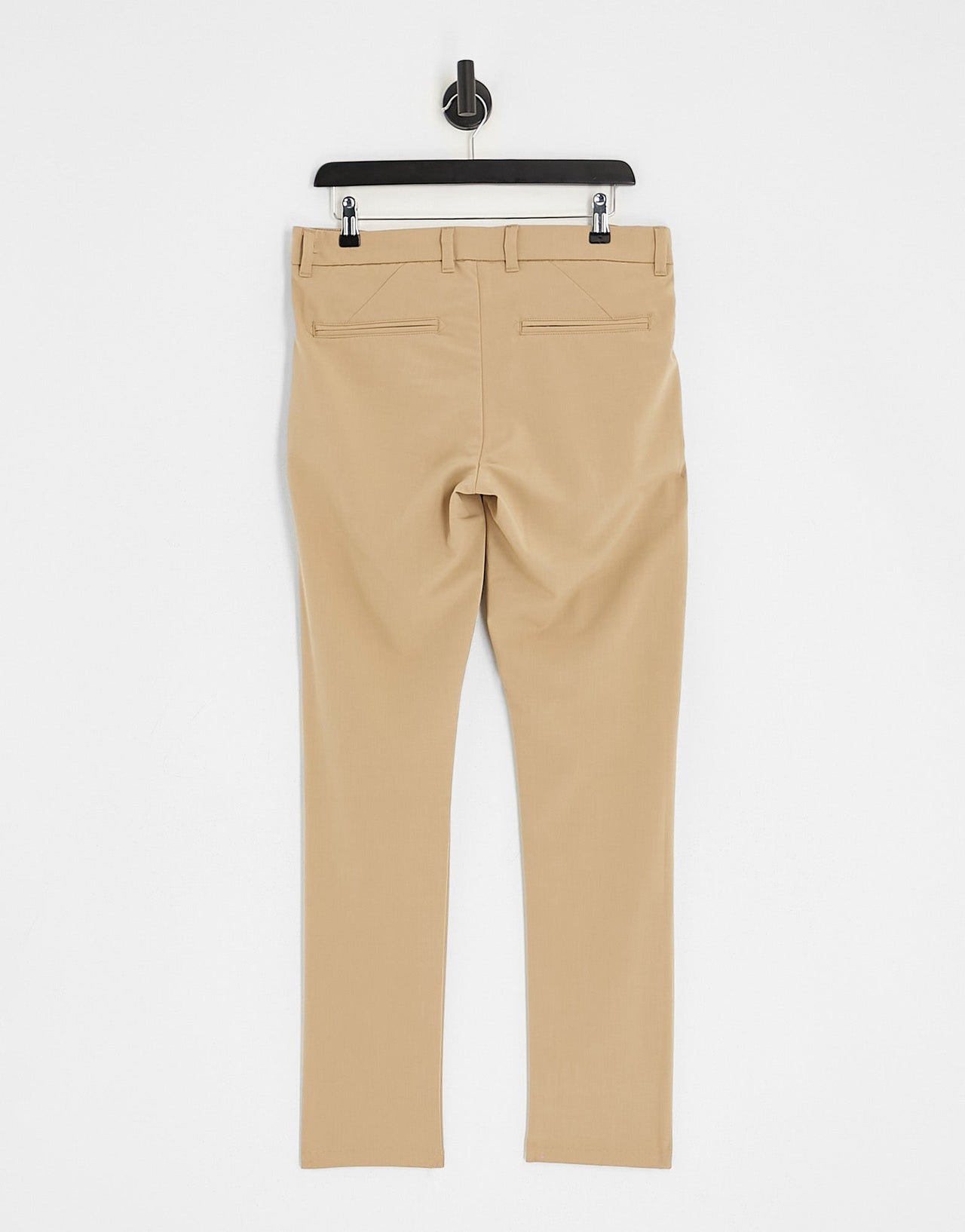 New Look super skinny suit trouser in stone - ASOS Sample Sale