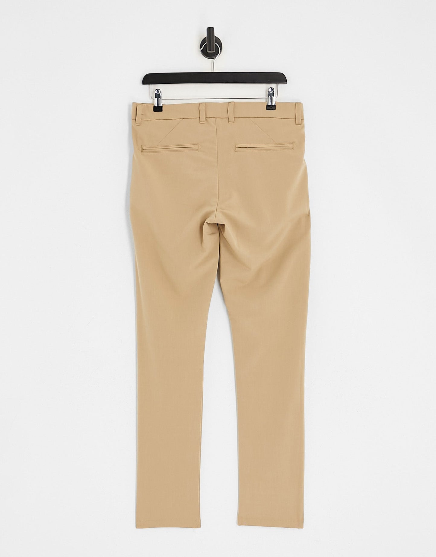 New Look super skinny suit trouser in stone - ASOS Sample Sale