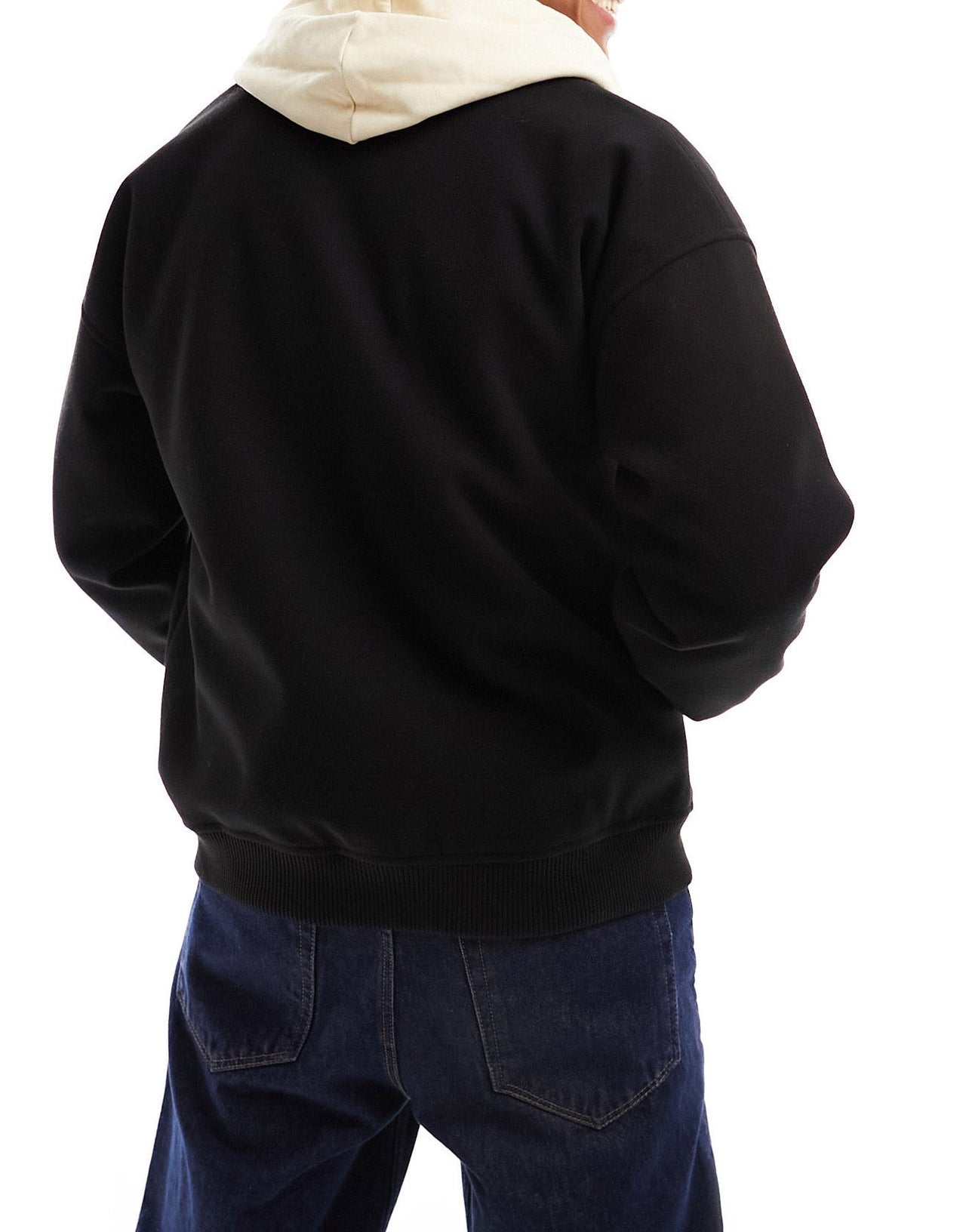 New Look wool look bomber jacket in black - ASOS Sample Sale