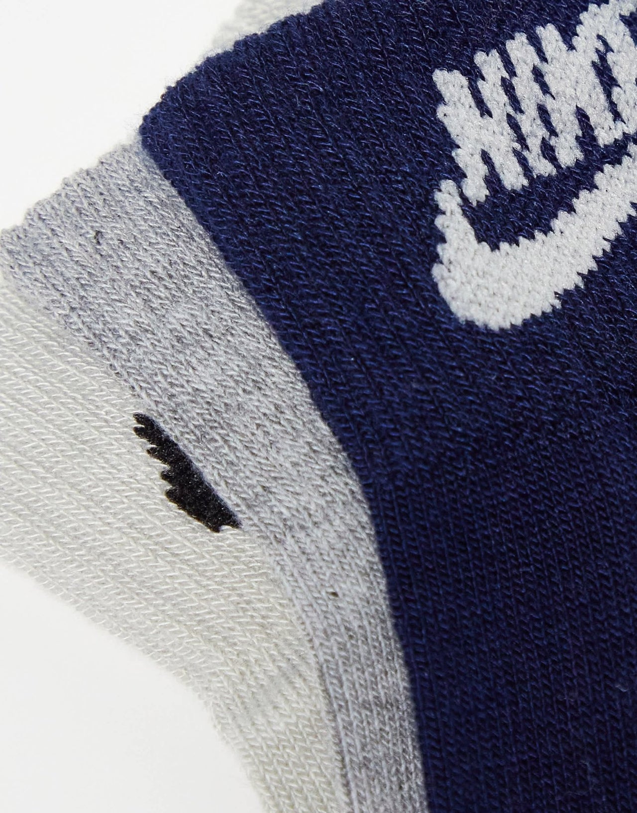 Nike 3 - pack ankle socks in beige, grey and navy - ASOS Sample Sale