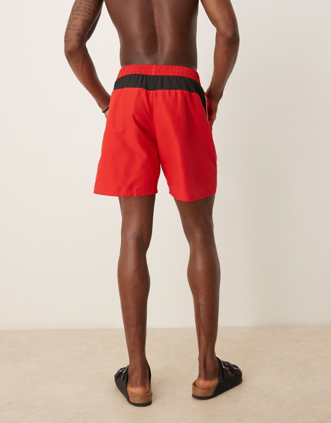 Nike 7 inch Volley swim shorts in red - ASOS Sample Sale