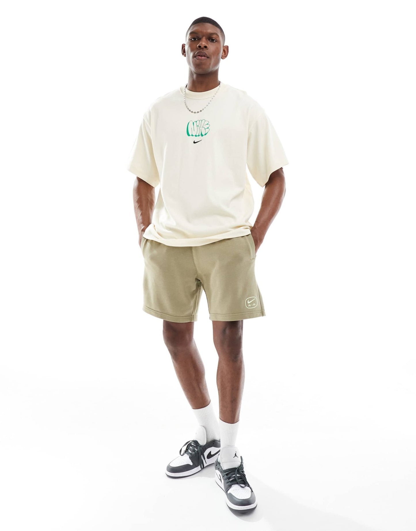 Nike Air French Terry shorts in khaki - ASOS Sample Sale
