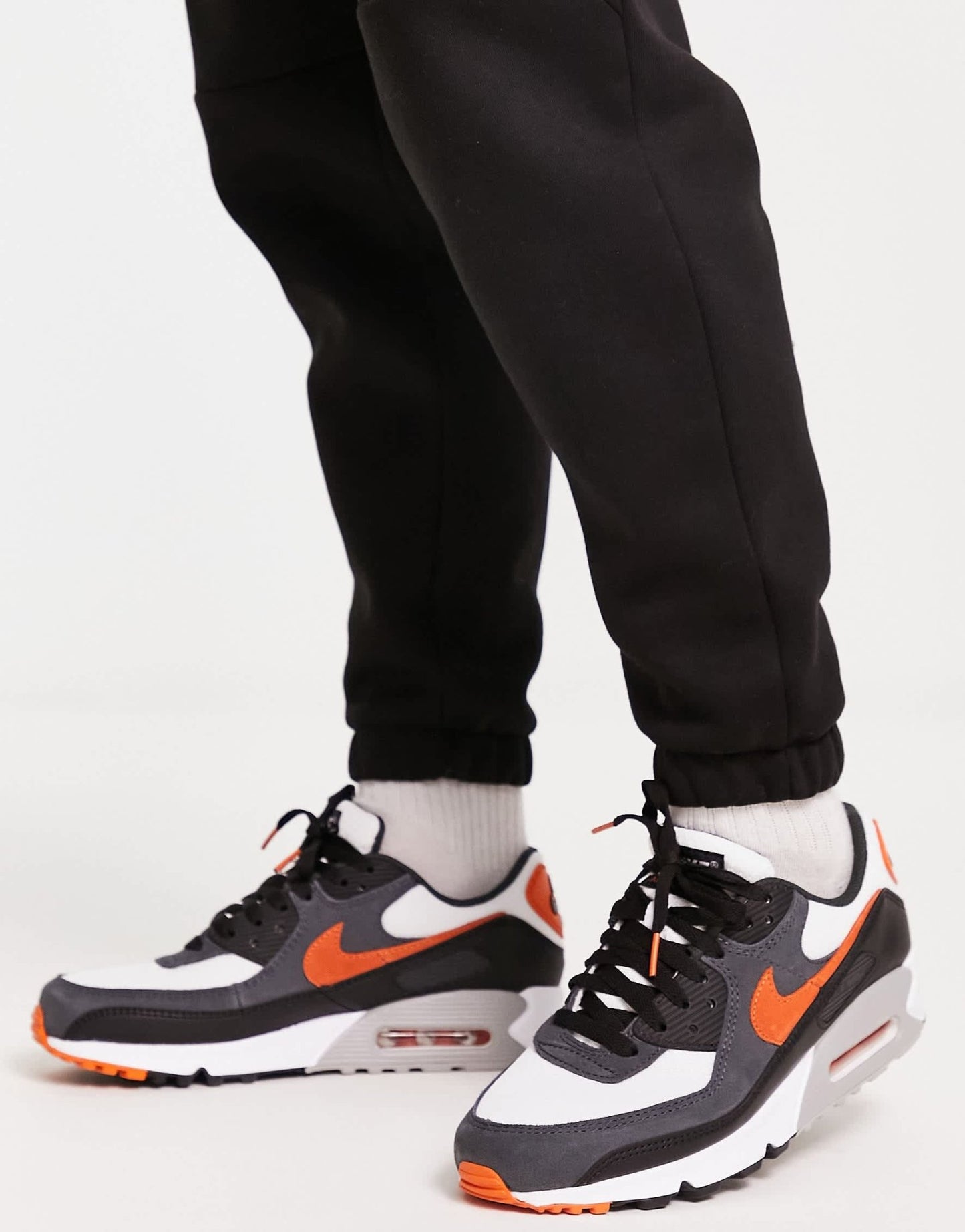 Nike air max 90 trainers in black and orange - ASOS Sample Sale
