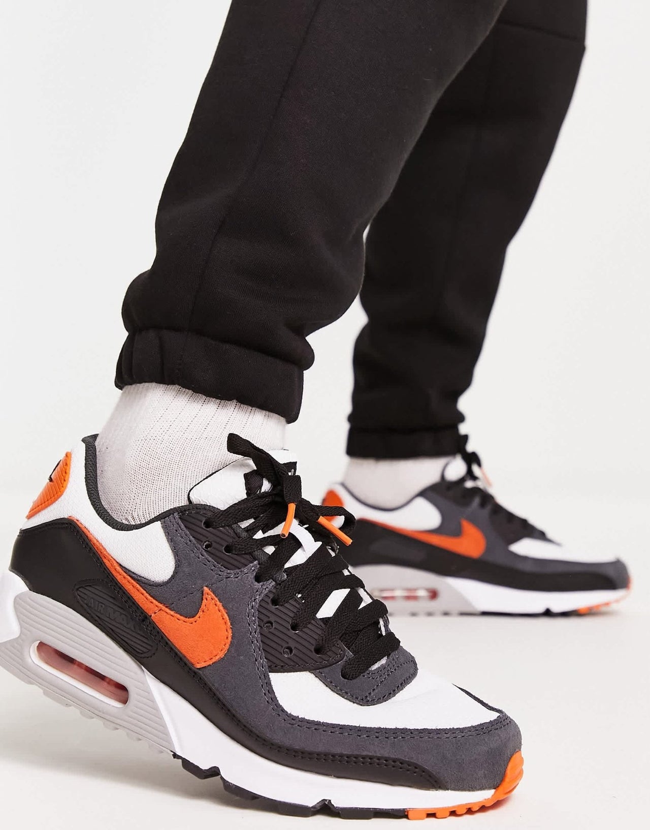 Nike air max 90 trainers in black and orange - ASOS Sample Sale
