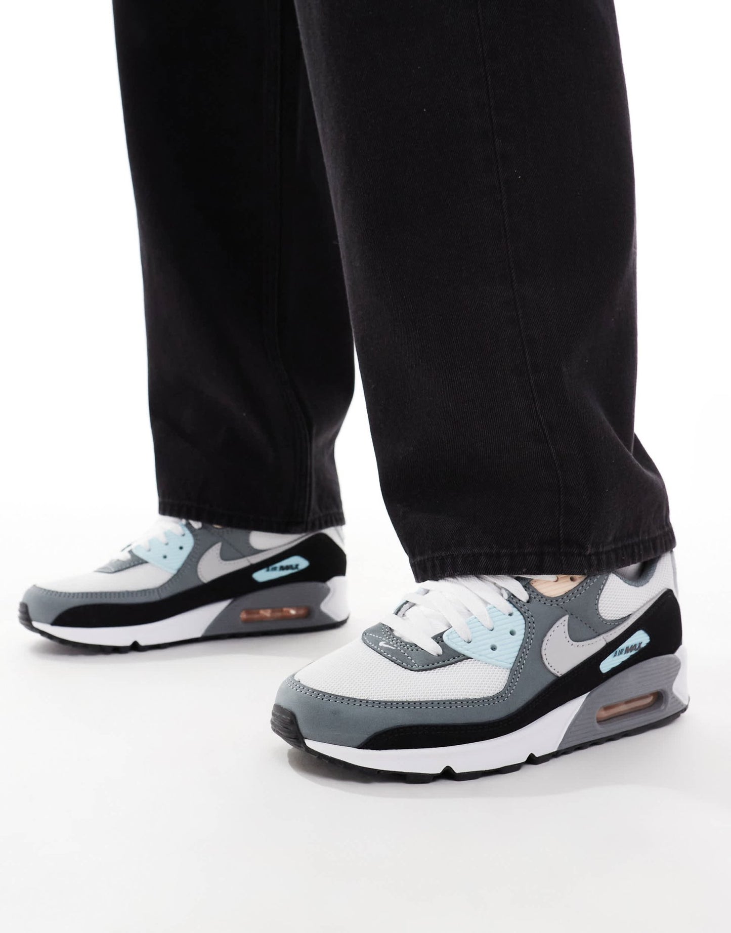 Nike Air Max 90 trainers in blue and coral - ASOS Sample Sale