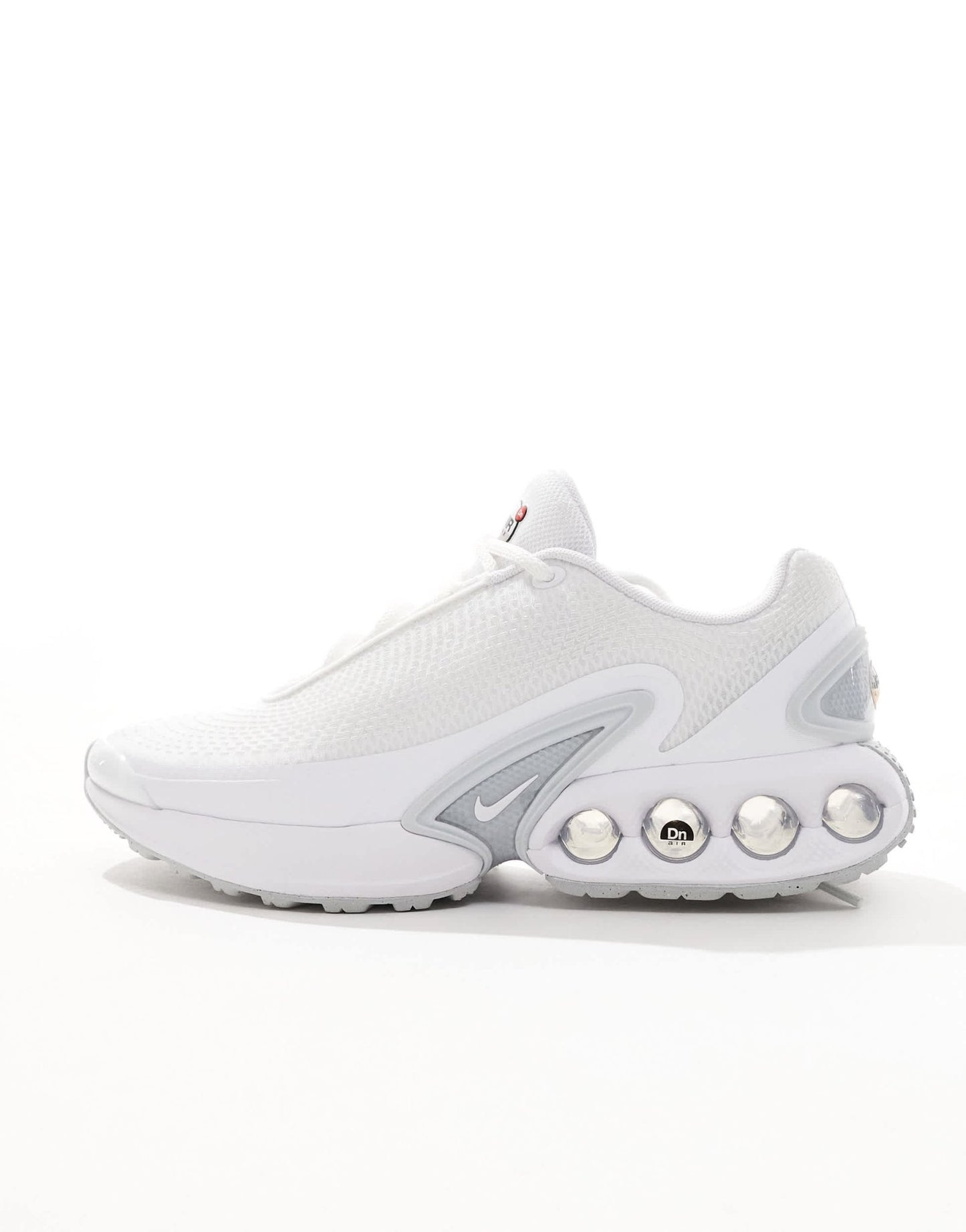 Nike Air Max DN trainers in white and metallic silver - ASOS Sample Sale