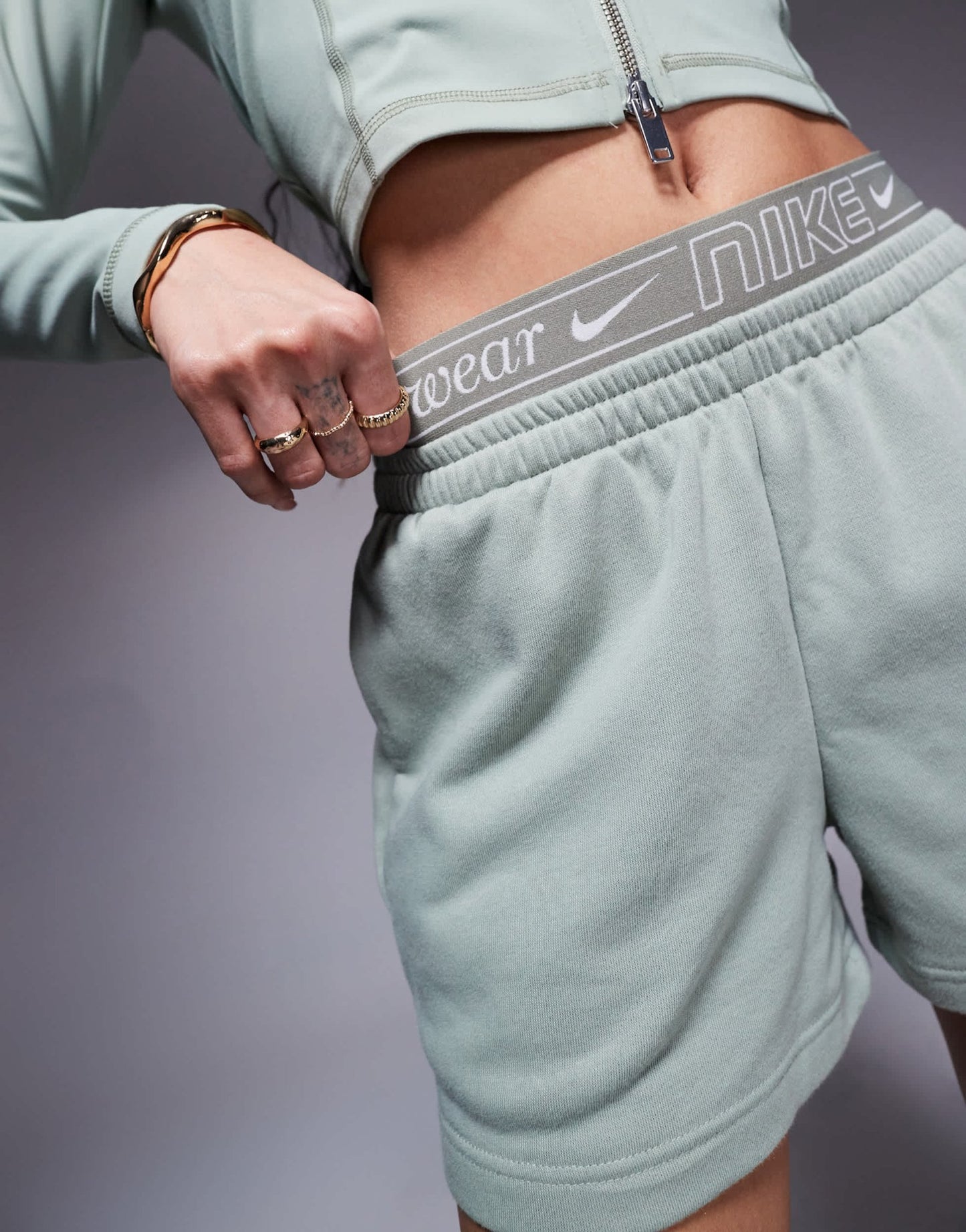 Nike Chill Gym Life Swoosh 4 inch shorts in khaki - ASOS Sample Sale