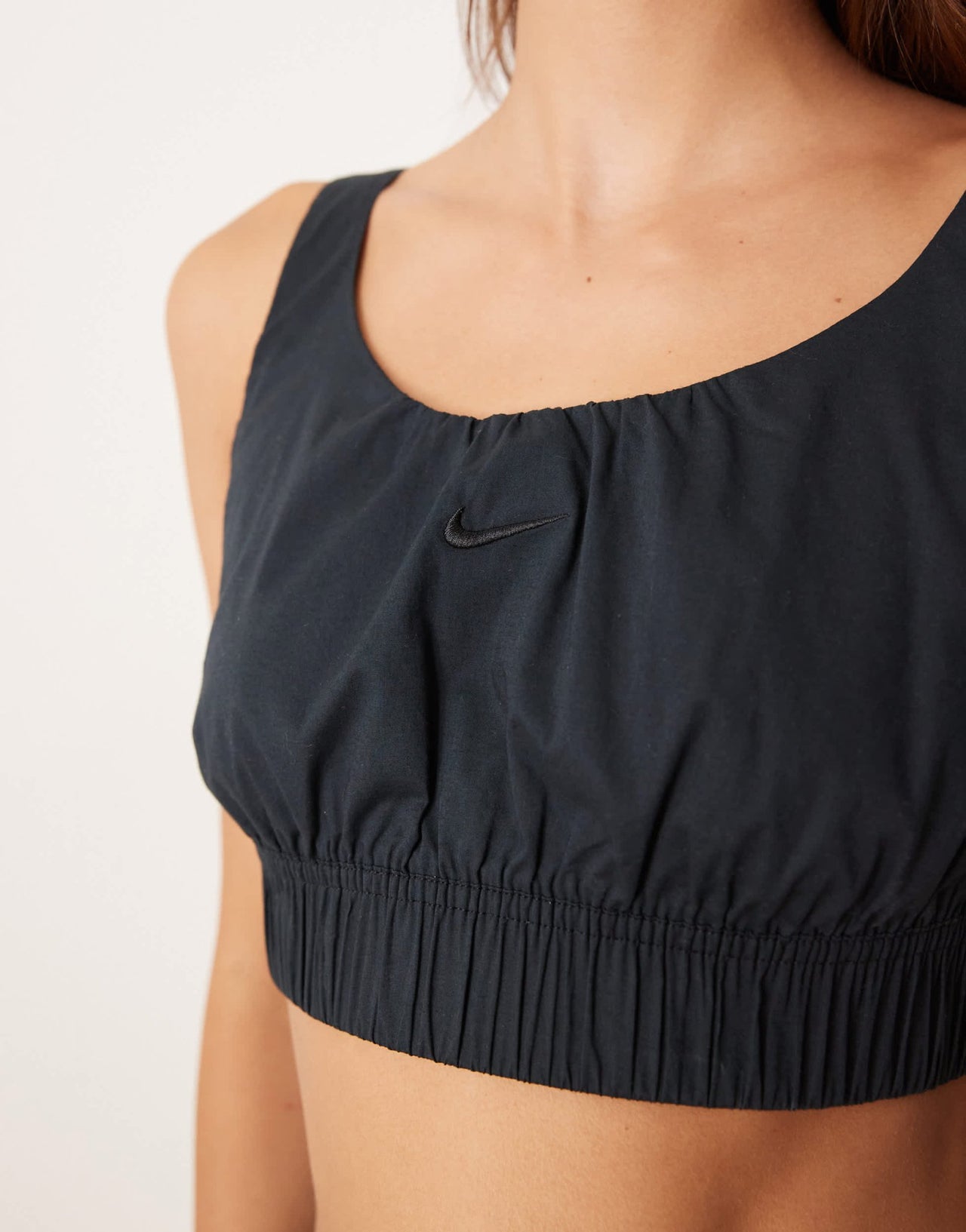 Nike Chill Poplin cropped vest in black - ASOS Sample Sale